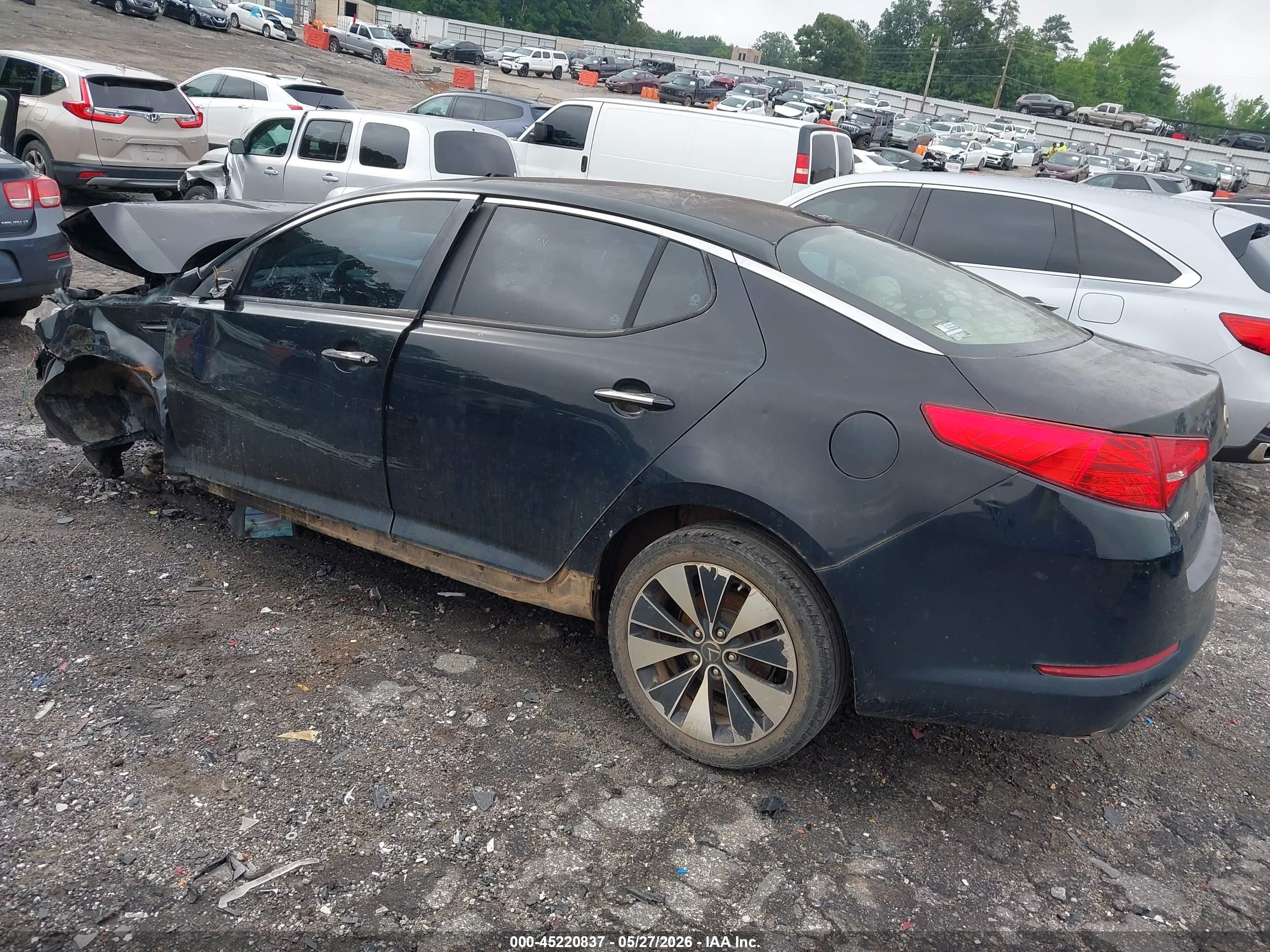 2012 Kia Optima Lx Черный vin: 5XXGM4A78CG047270