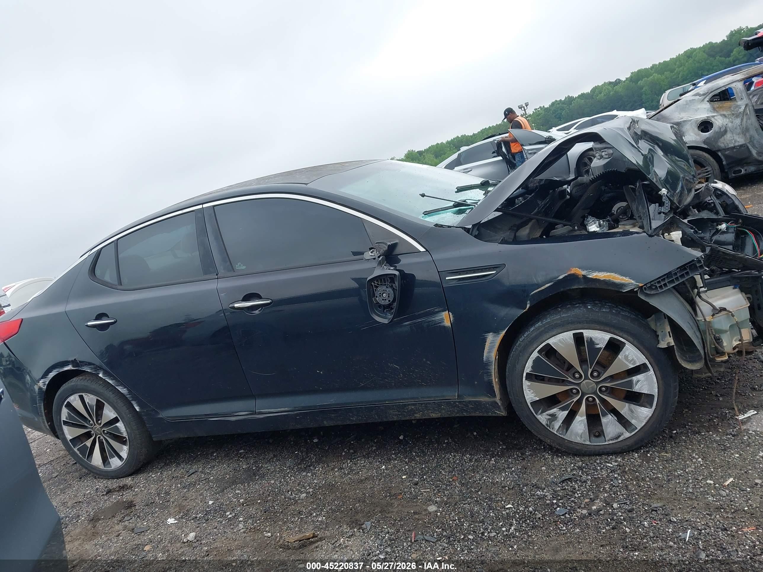 2012 Kia Optima Lx Черный vin: 5XXGM4A78CG047270