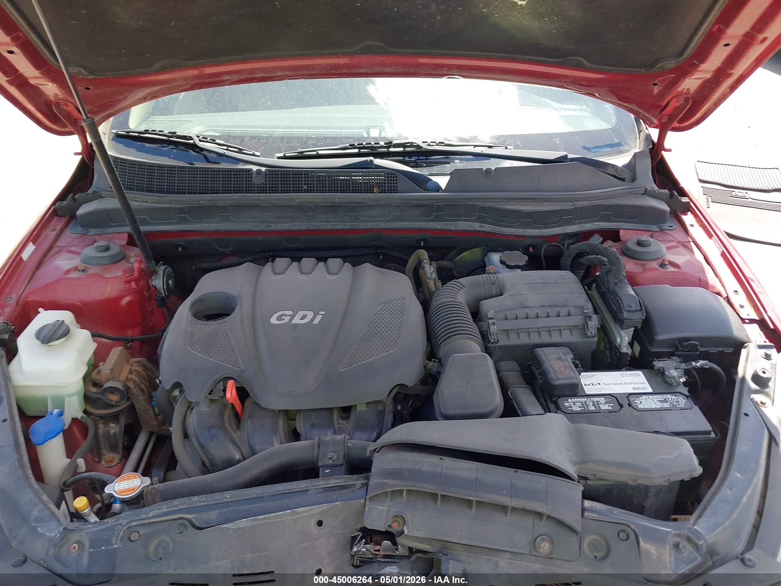 2012 Kia Optima Lx Red vin: 5XXGM4A78CG073965