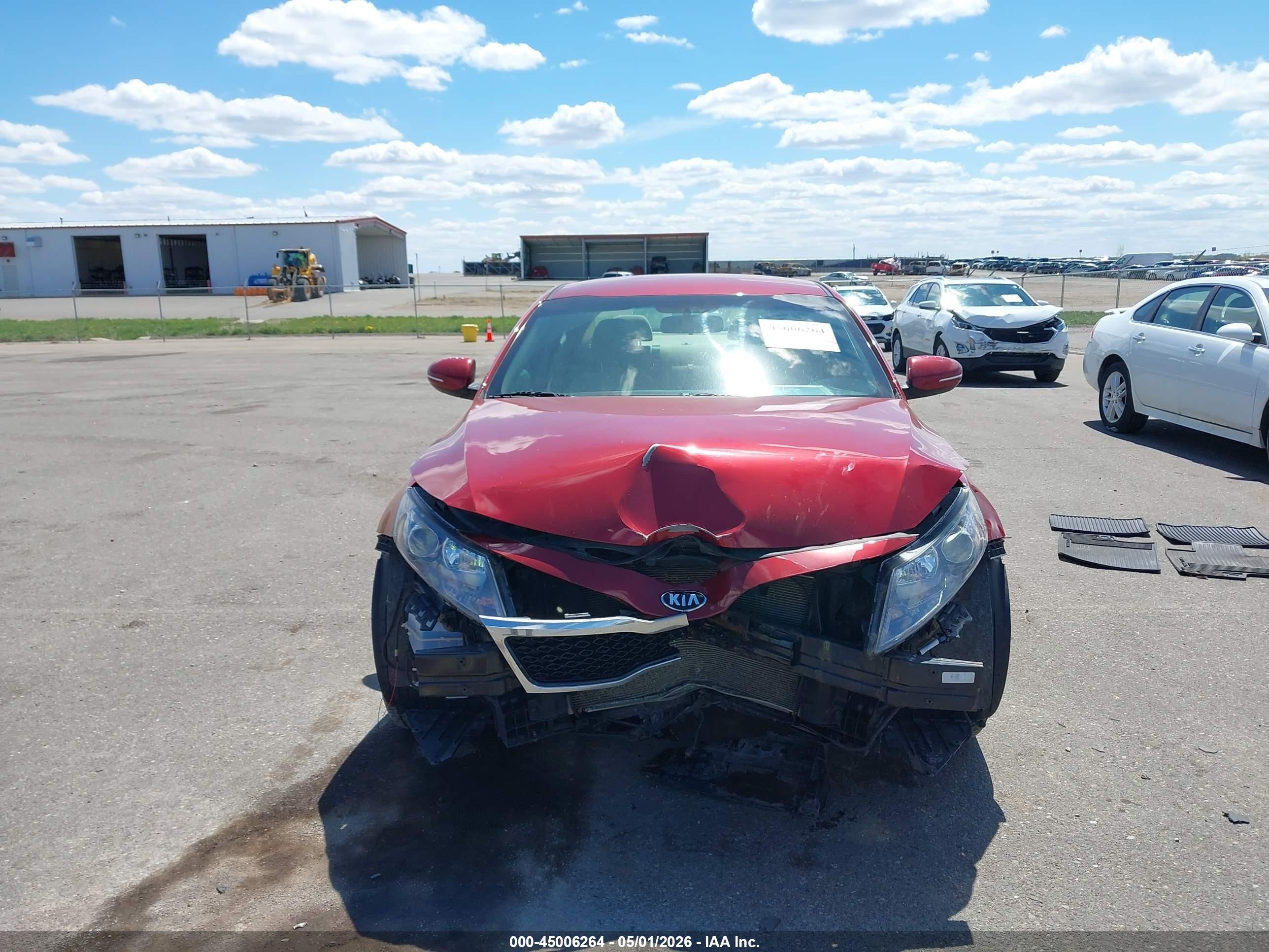 2012 Kia Optima Lx Red vin: 5XXGM4A78CG073965