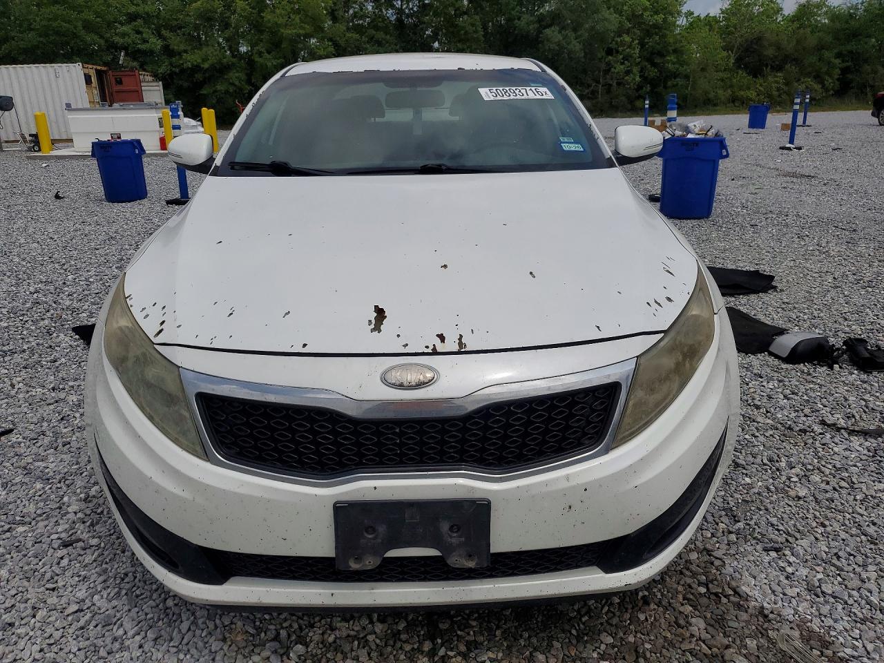 2013 Kia Optima Lx White vin: 5XXGM4A79DG150361