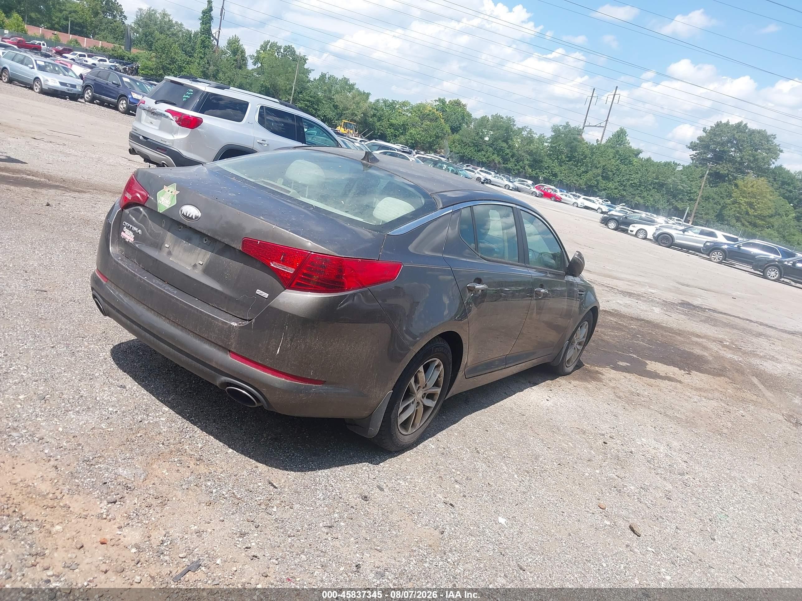 2013 Kia Optima Lx Brown vin: 5XXGM4A79DG188348