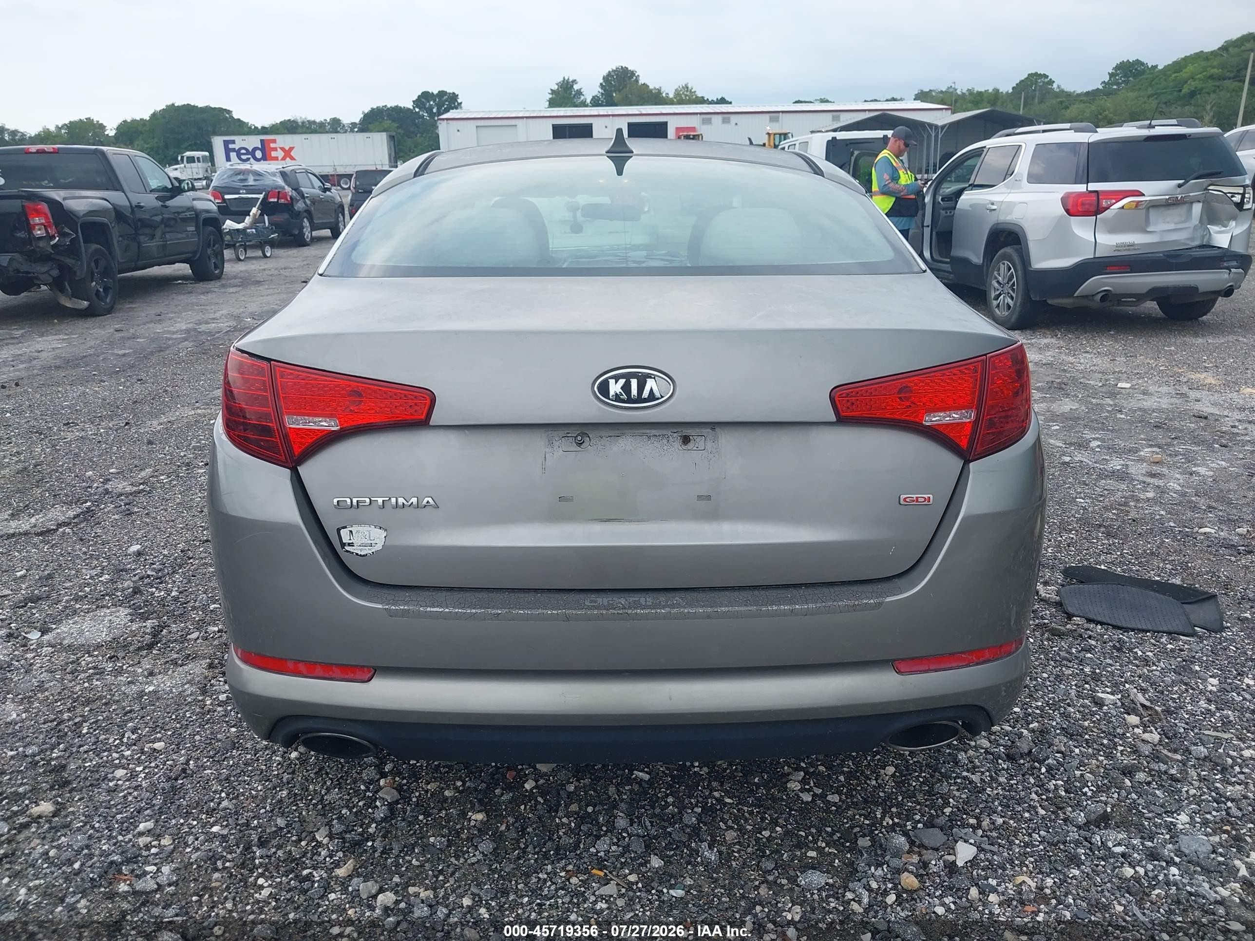 2012 Kia Optima Lx Beige vin: 5XXGM4A7XCG024489