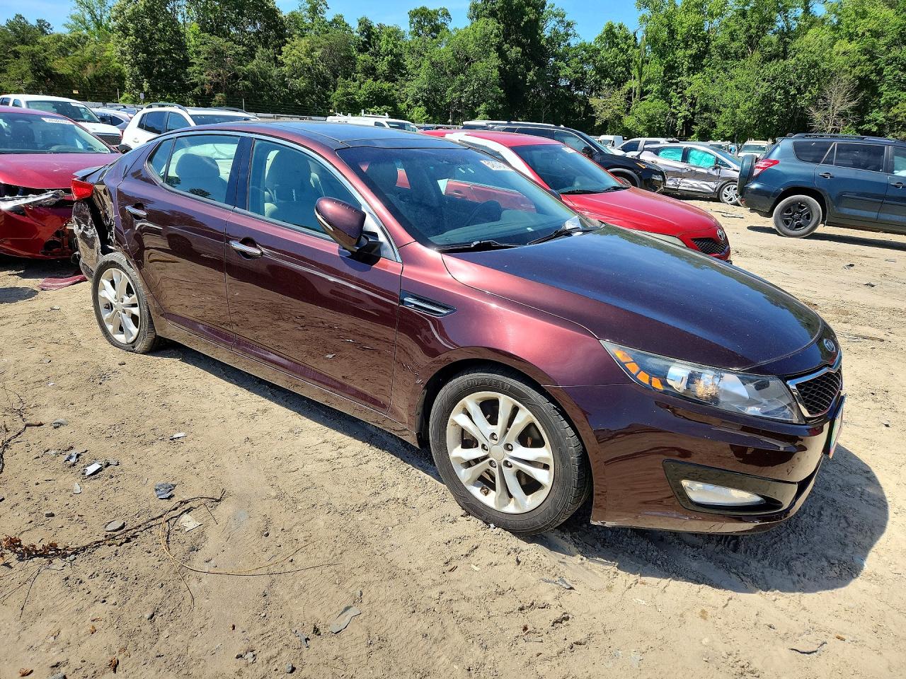 2012 Kia Optima Ex Burgundy vin: 5XXGN4A63CG077359