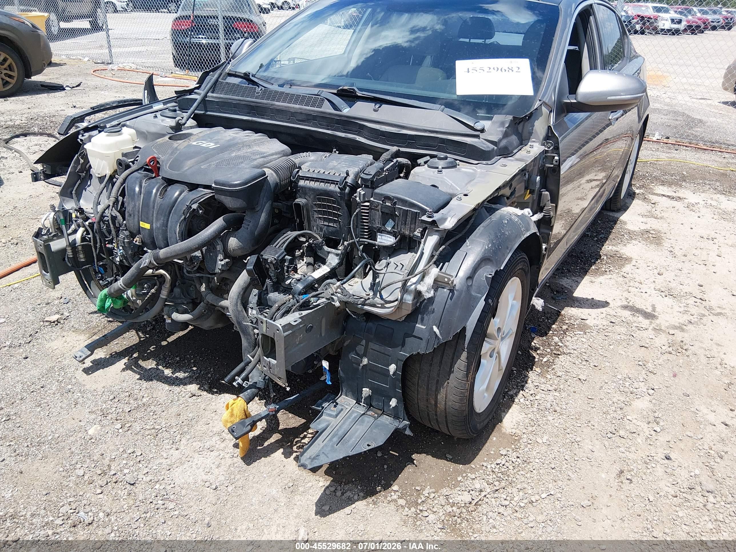 2013 Kia Optima Ex Серый vin: 5XXGN4A70DG207754