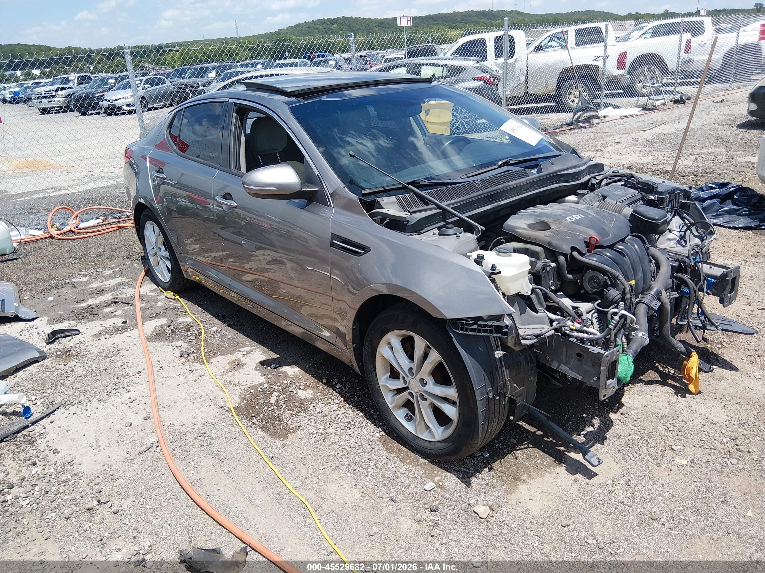 2013 Kia Optima Ex Gray vin: 5XXGN4A70DG207754