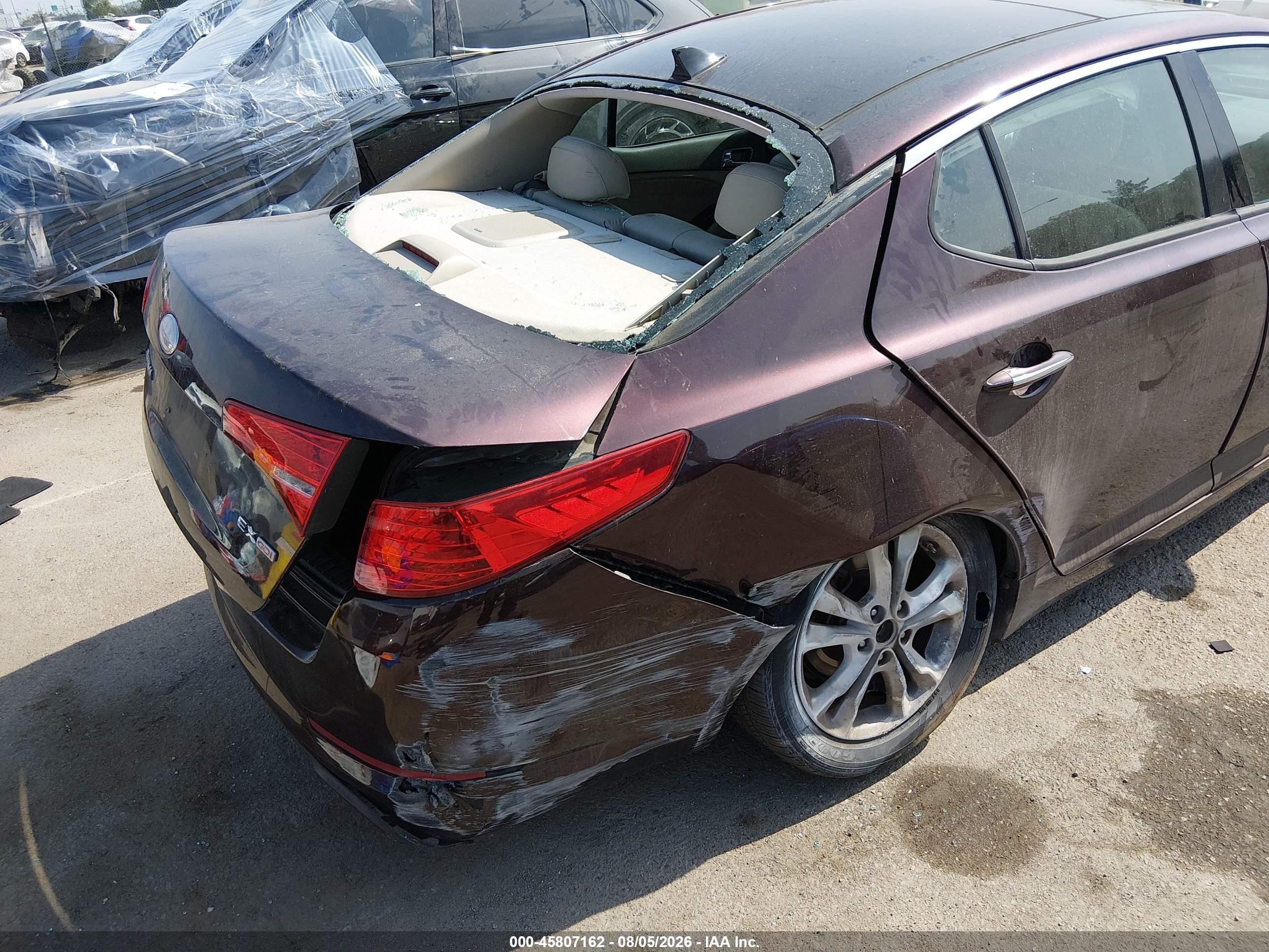 2013 Kia Optima Ex Maroon vin: 5XXGN4A70DG217622