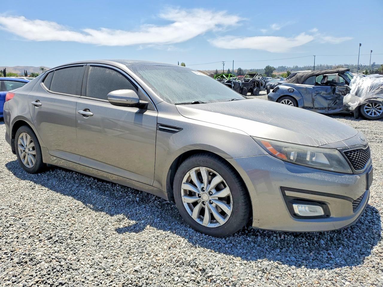 2015 Kia Optima Ex Gray vin: 5XXGN4A70FG361867