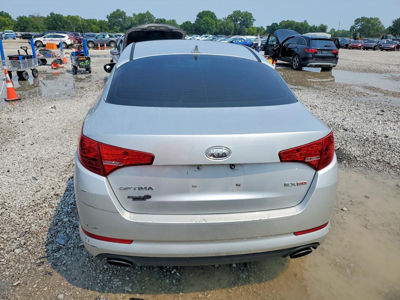 2012 Kia Optima Ex Silver vin: 5XXGN4A71CG073402