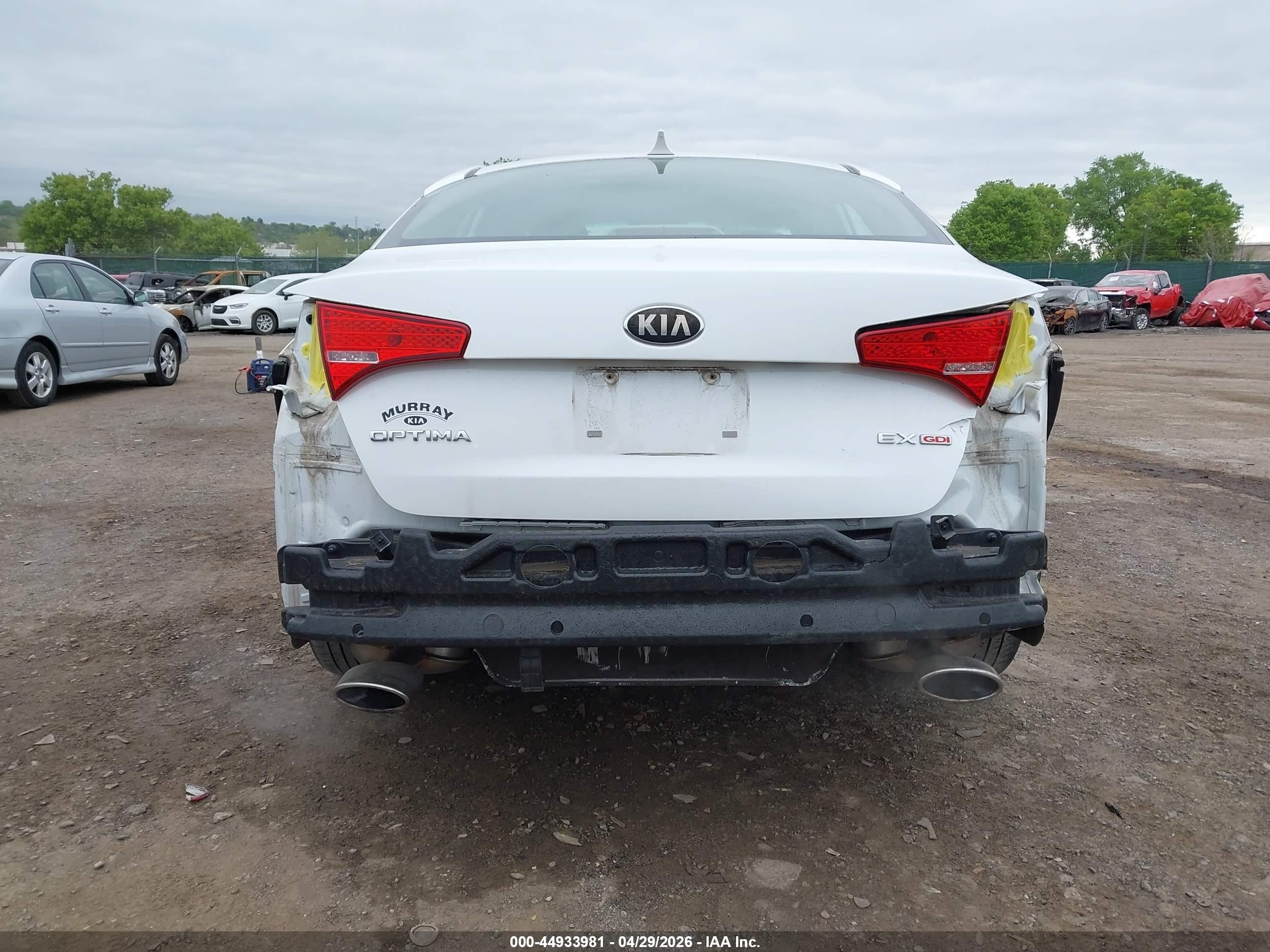 2013 Kia Optima Ex Белый vin: 5XXGN4A71DG174263