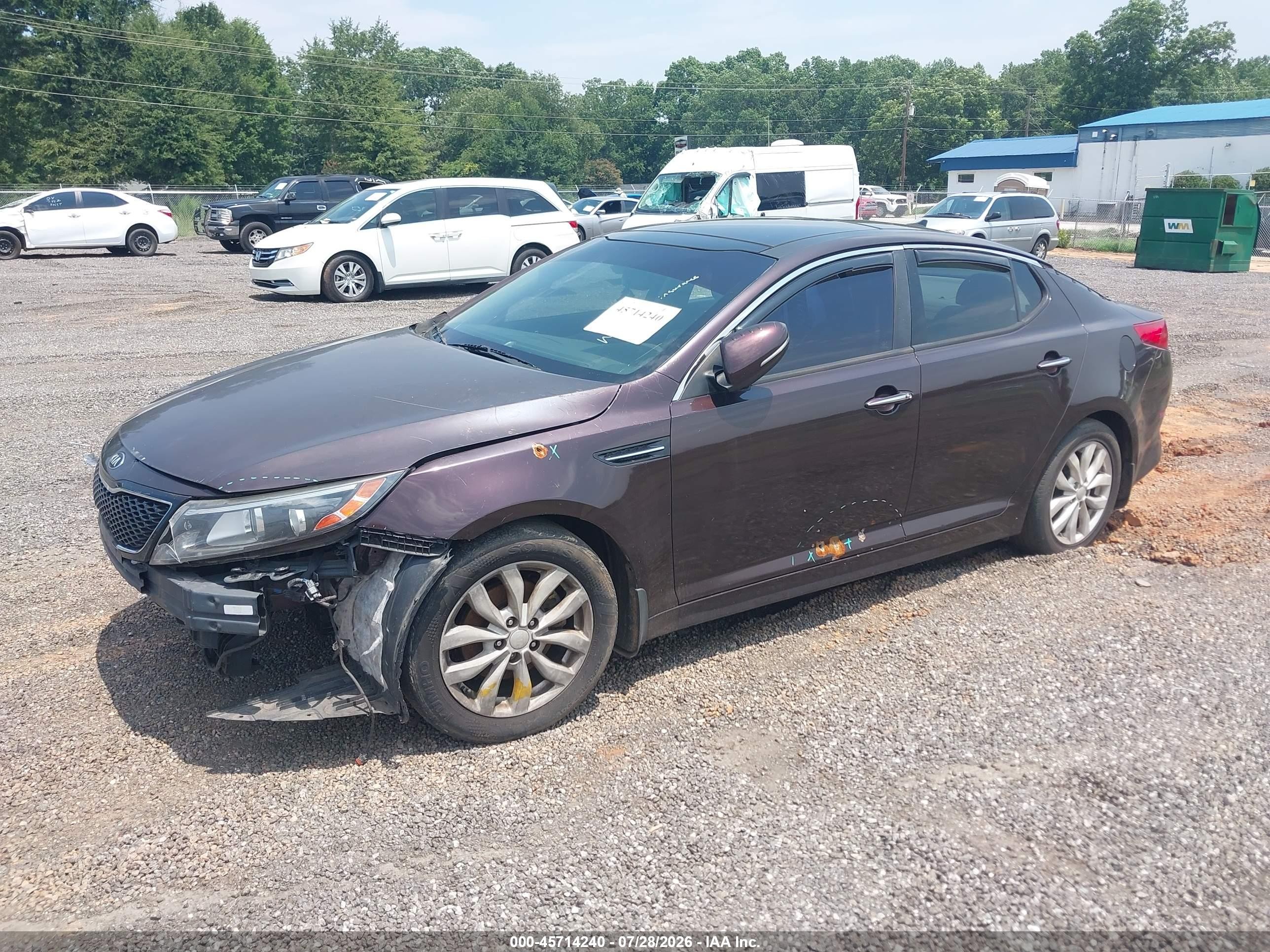 2015 Kia Optima Ex Burgundy vin: 5XXGN4A71FG412891