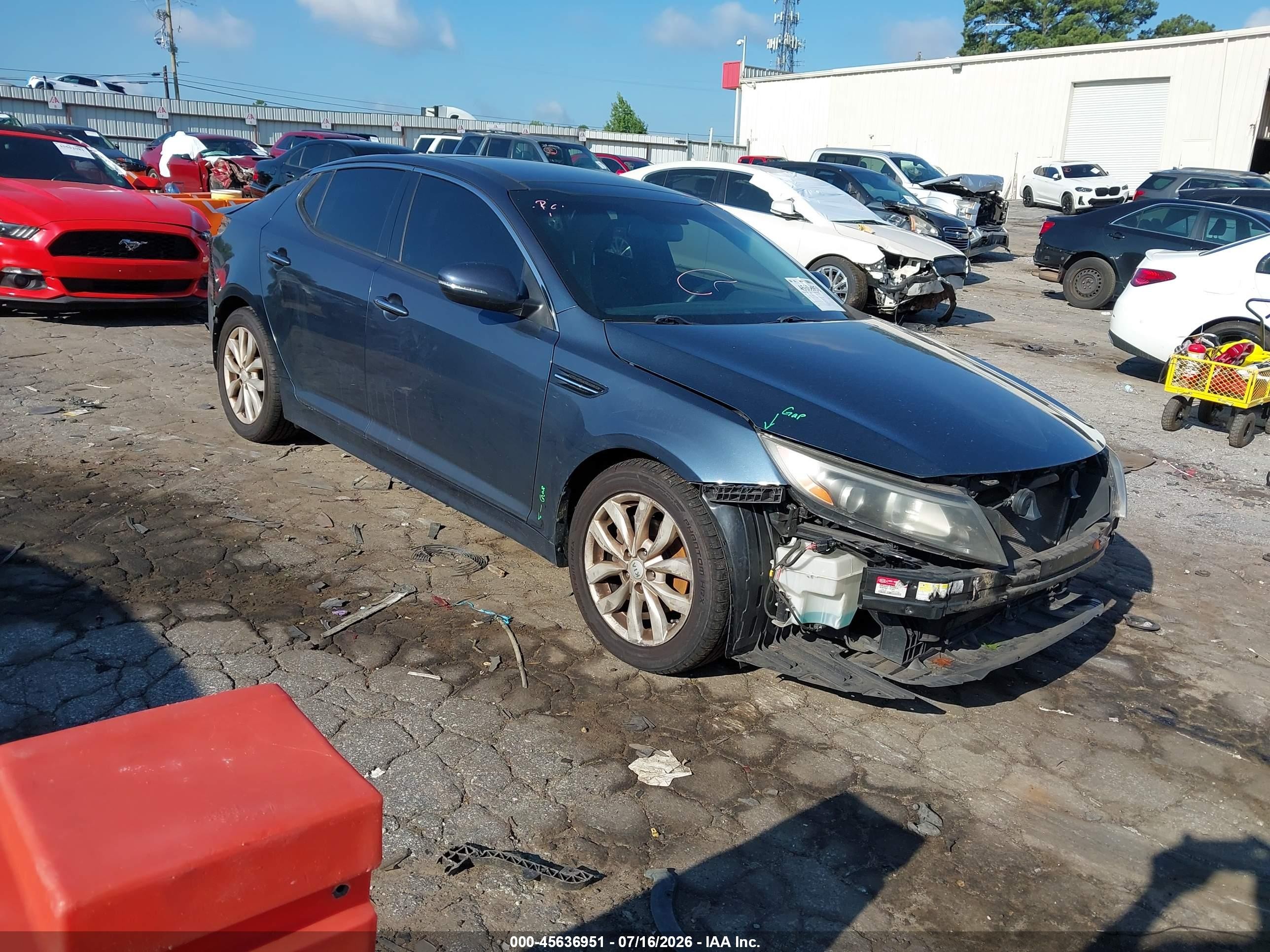 2015 Kia Optima Ex Blue vin: 5XXGN4A71FG414219