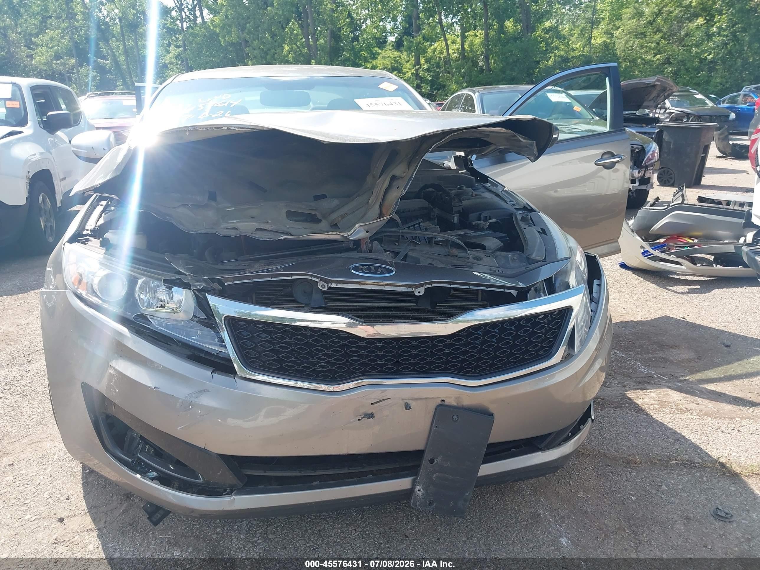 2012 Kia Optima Ex Серый vin: 5XXGN4A72CG052008