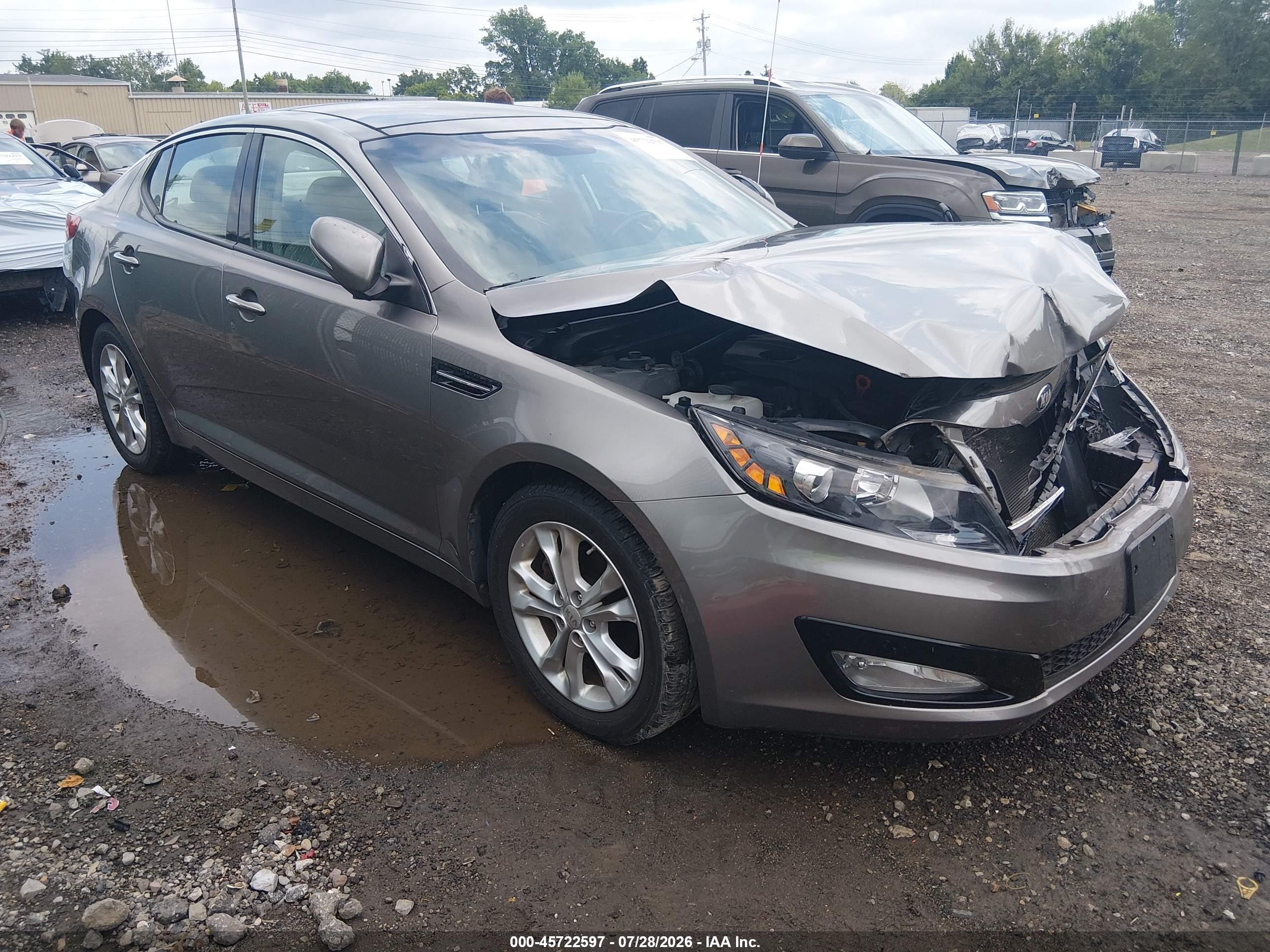 2013 Kia Optima Ex Gray vin: 5XXGN4A72DG102701