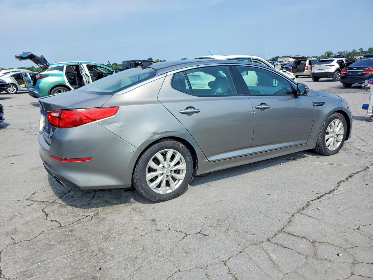 2015 Kia Optima Ex Серый vin: 5XXGN4A72FG363698