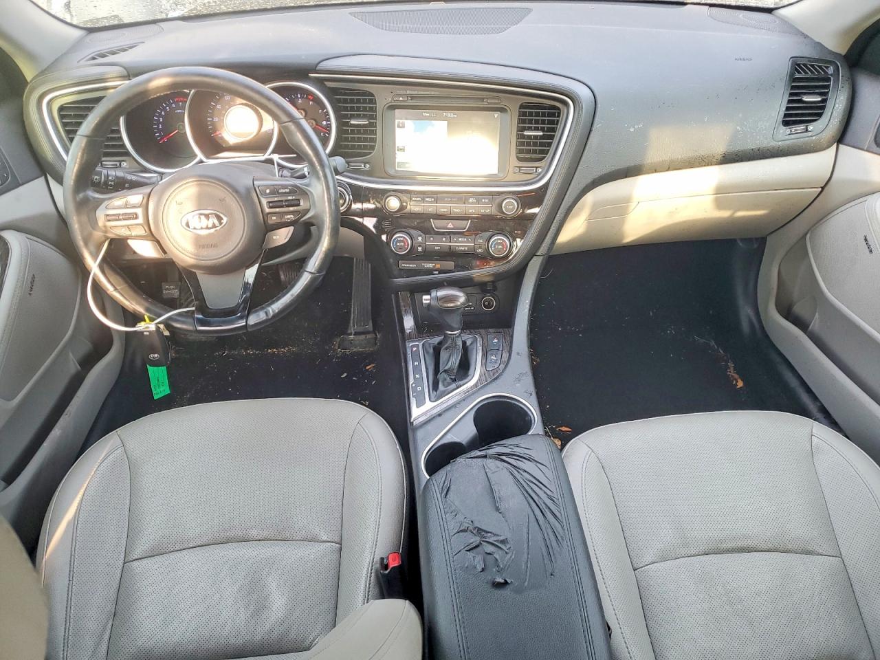 2015 Kia Optima Ex Gray vin: 5XXGN4A72FG517424