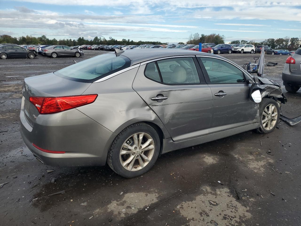 2012 Kia Optima Ex Серый vin: 5XXGN4A74CG026770