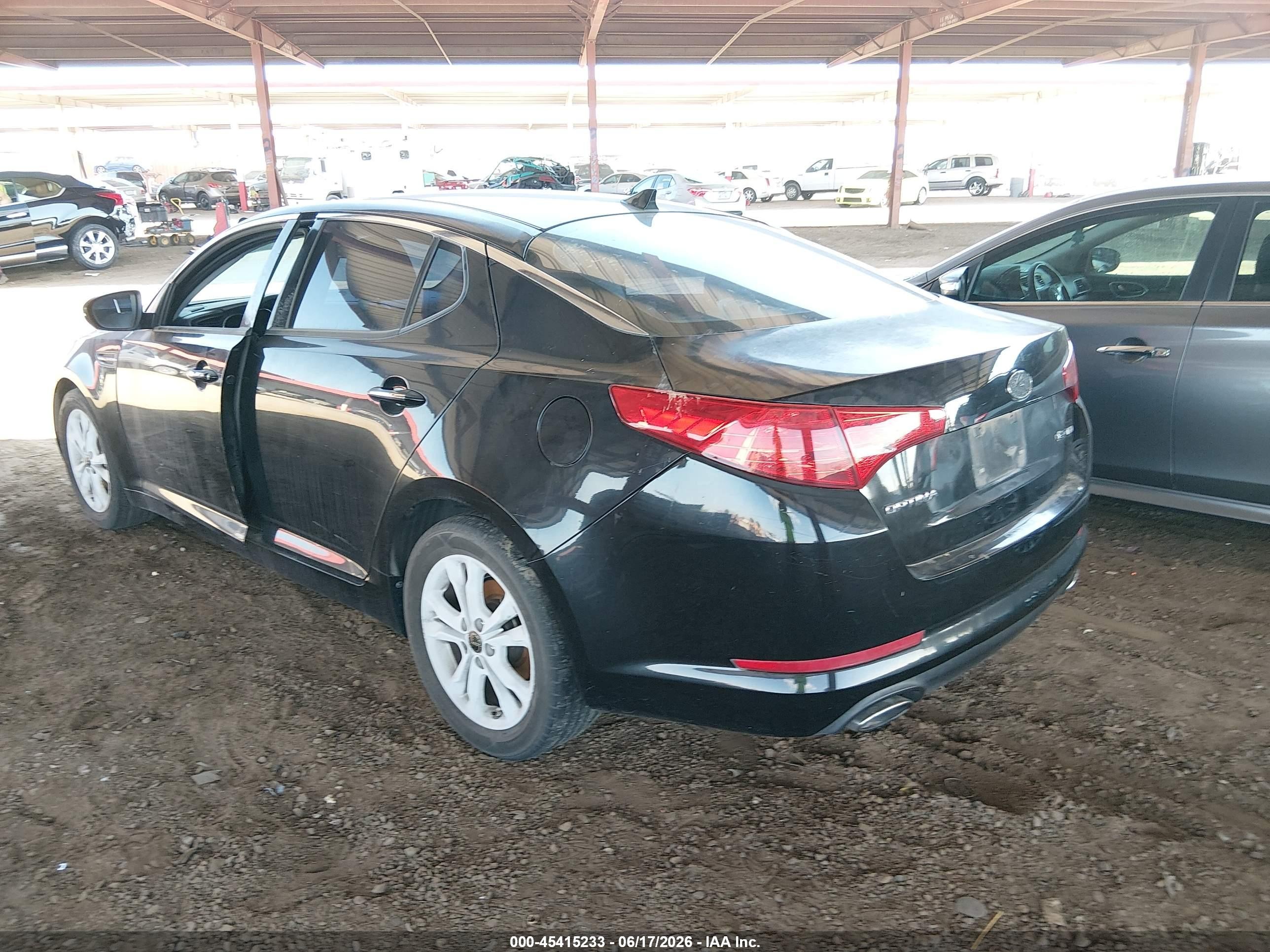 2013 Kia Optima Ex Черный vin: 5XXGN4A74DG109908