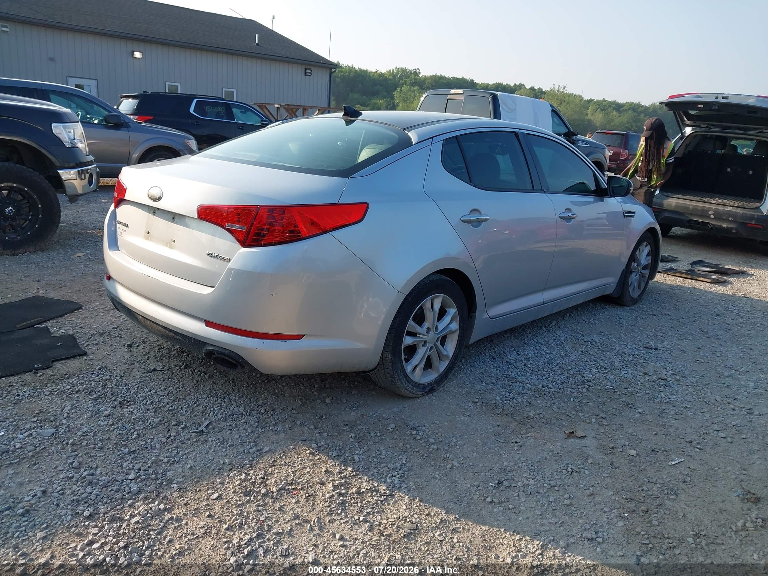 2013 Kia Optima Ex Silver vin: 5XXGN4A74DG192532