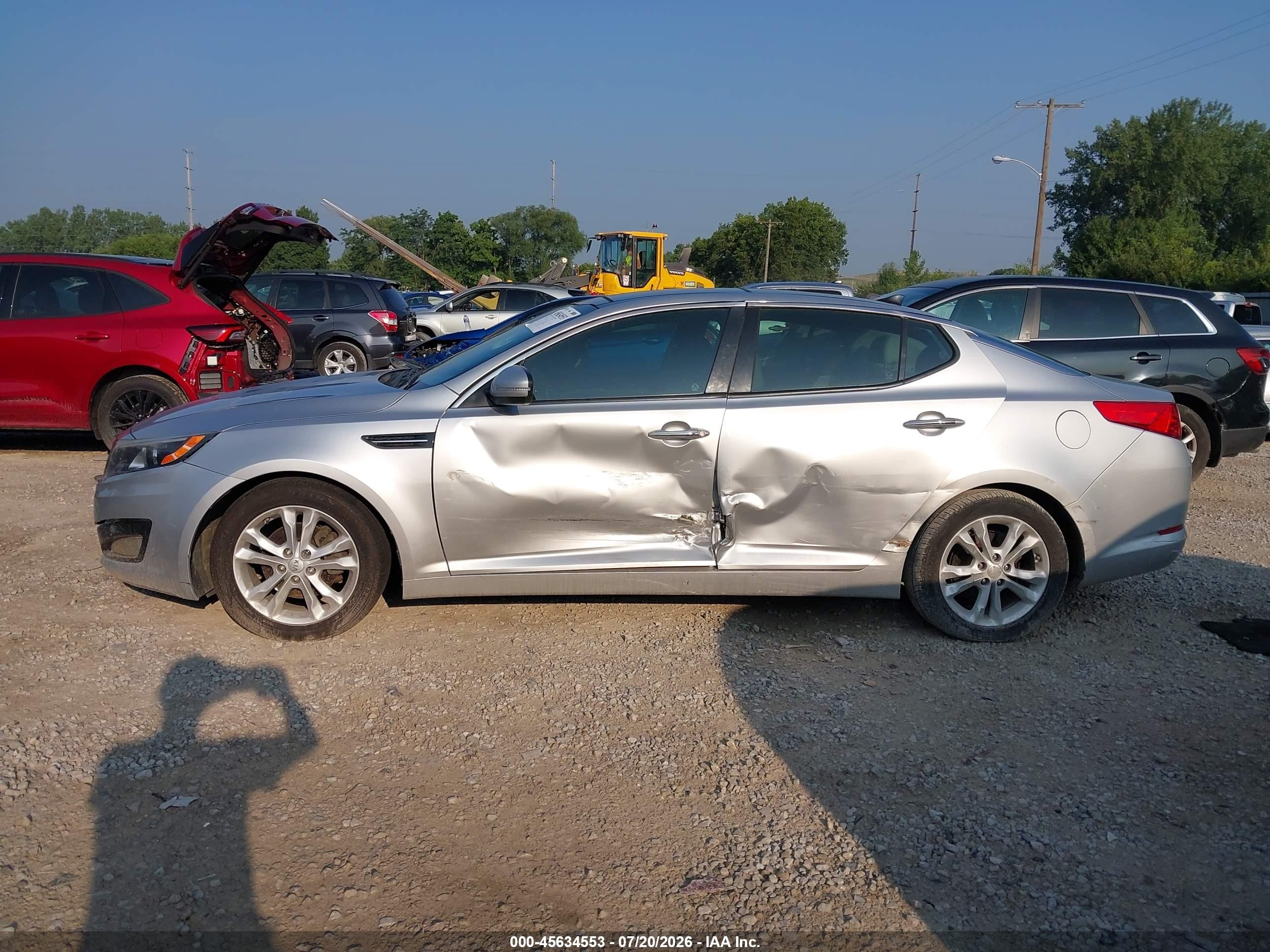 2013 Kia Optima Ex Silver vin: 5XXGN4A74DG192532