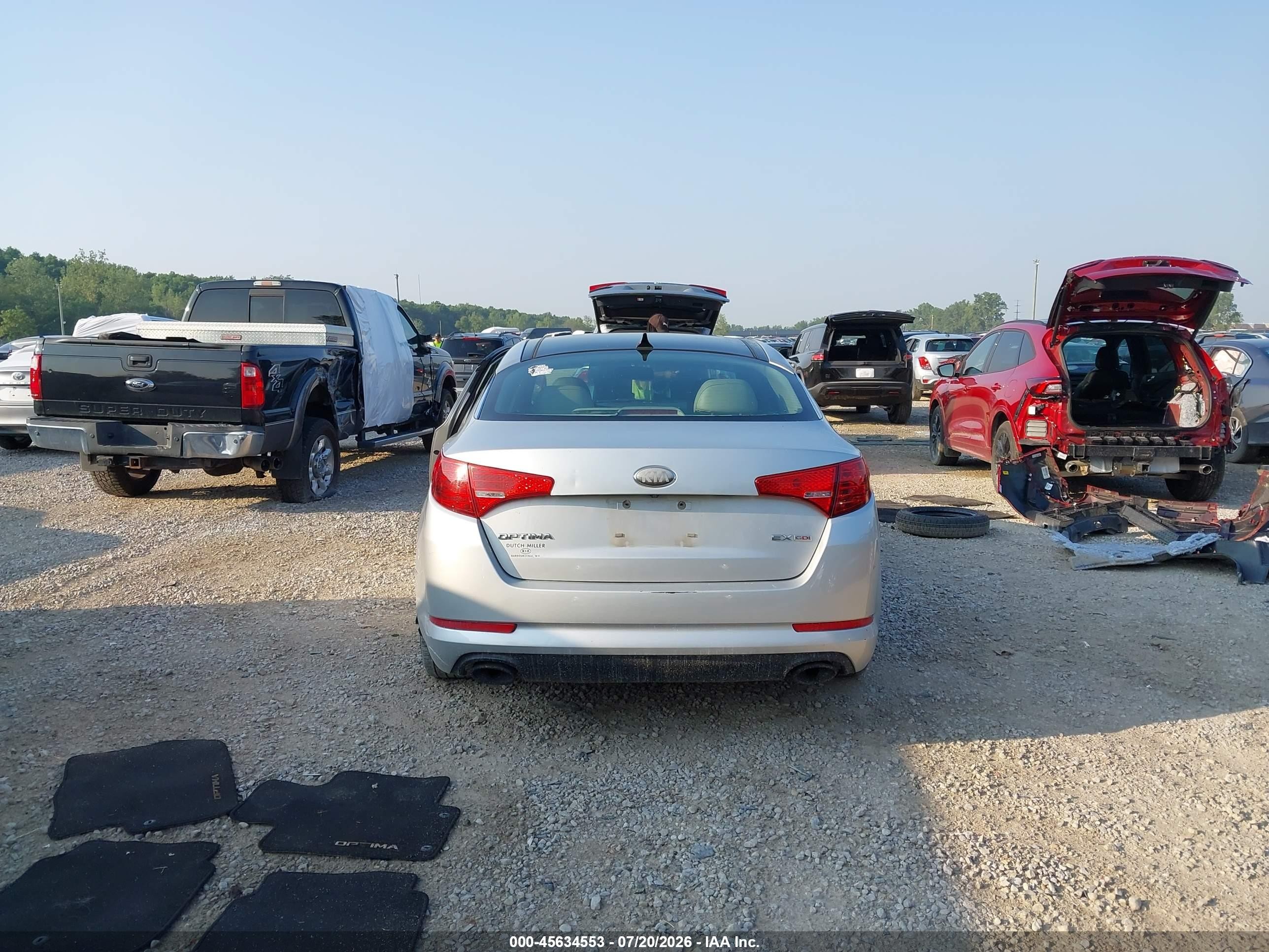 2013 Kia Optima Ex Silver vin: 5XXGN4A74DG192532