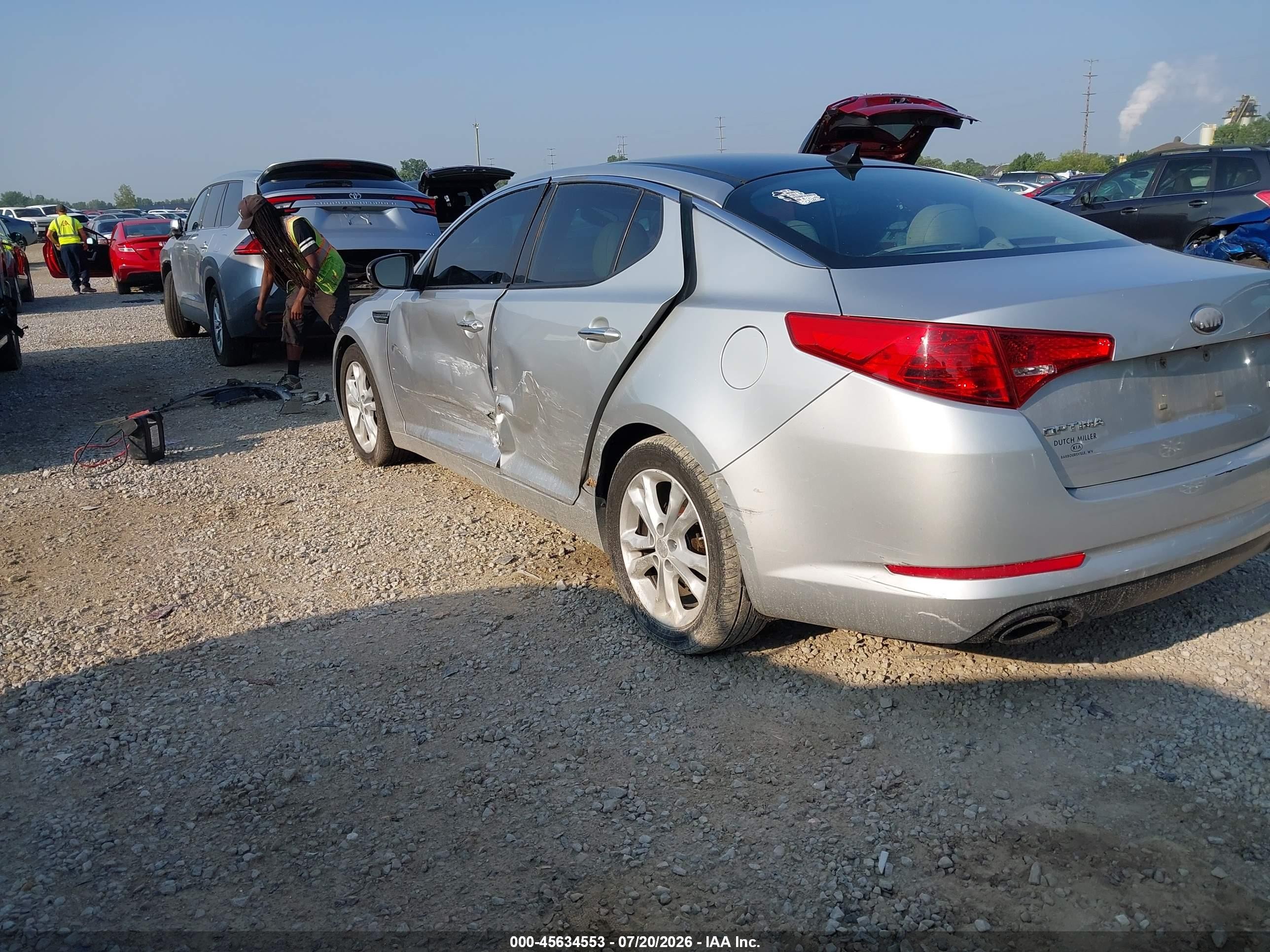 2013 Kia Optima Ex Silver vin: 5XXGN4A74DG192532