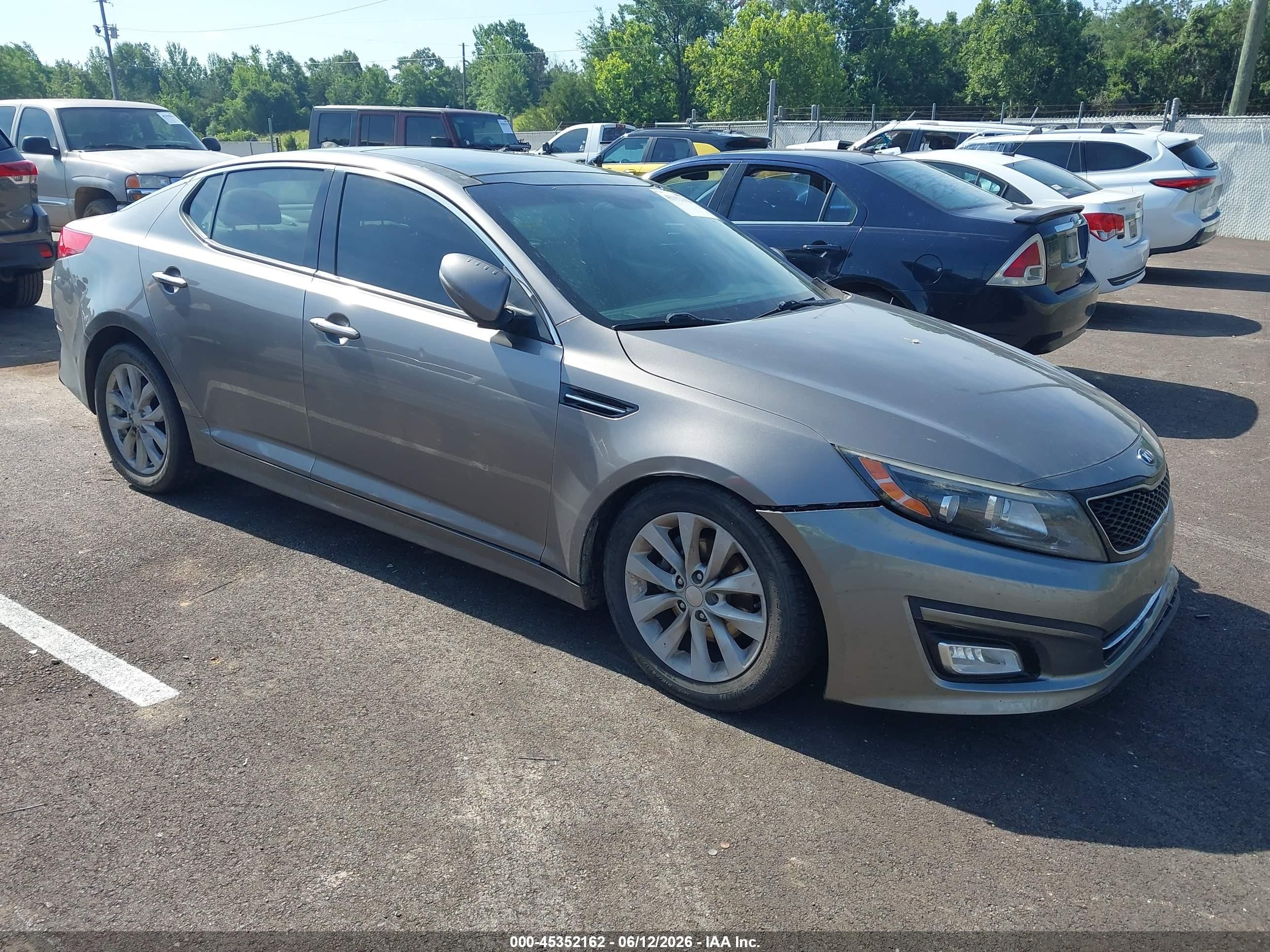 2014 Kia Optima Ex Gray vin: 5XXGN4A74EG273032