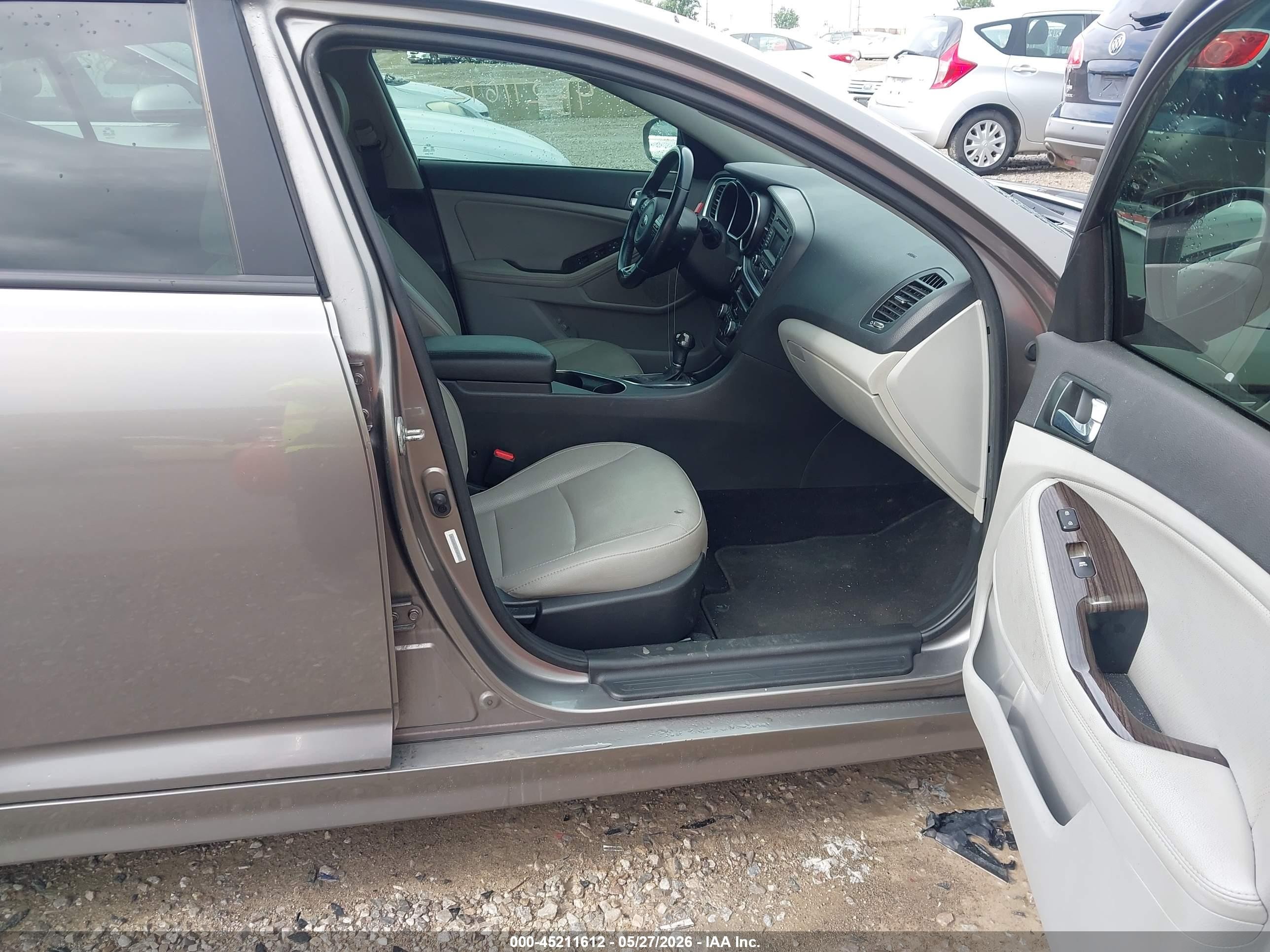 2015 Kia Optima Ex Серый vin: 5XXGN4A74FG353237