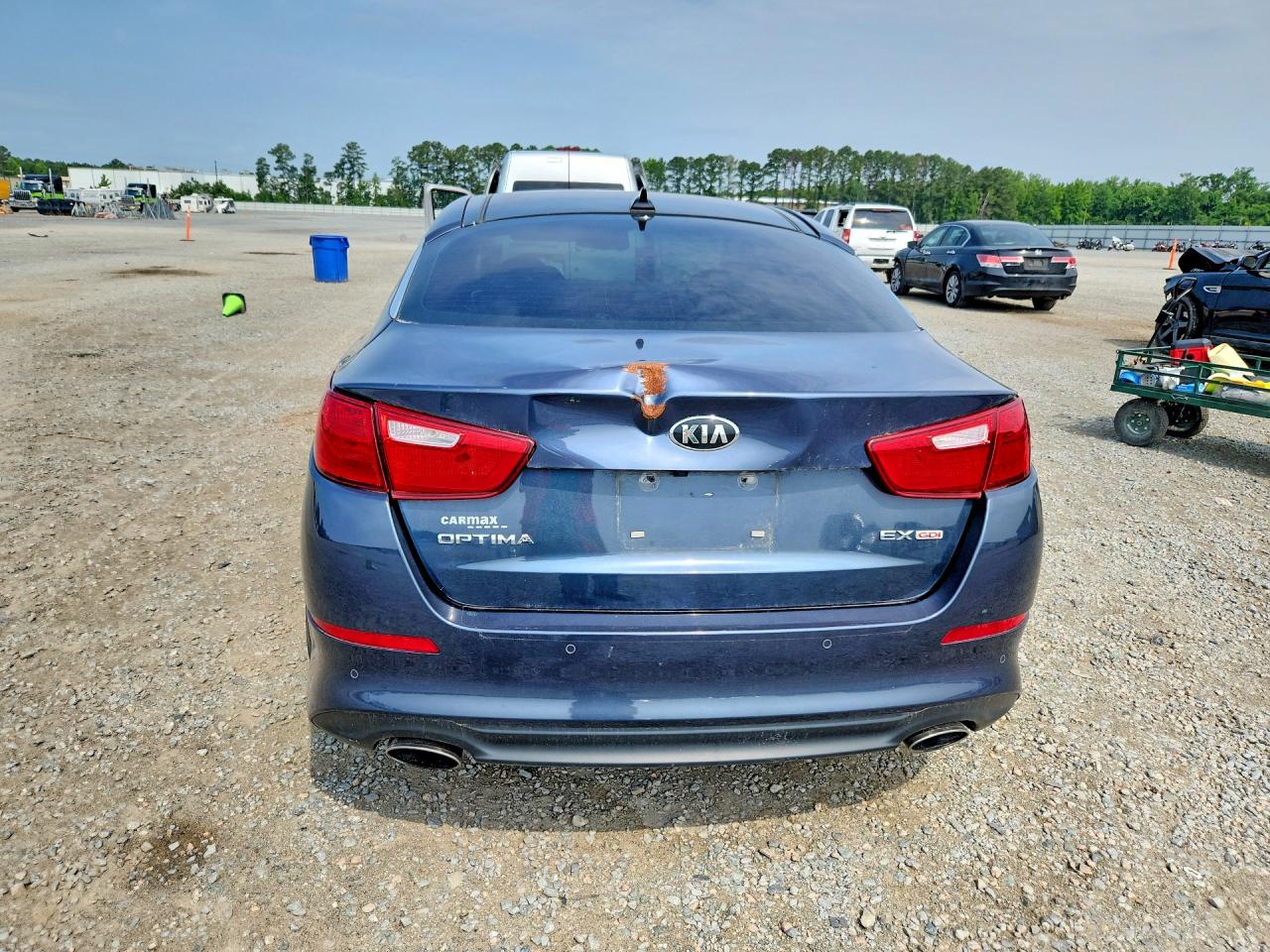 2015 Kia Optima Ex Blue vin: 5XXGN4A74FG491330