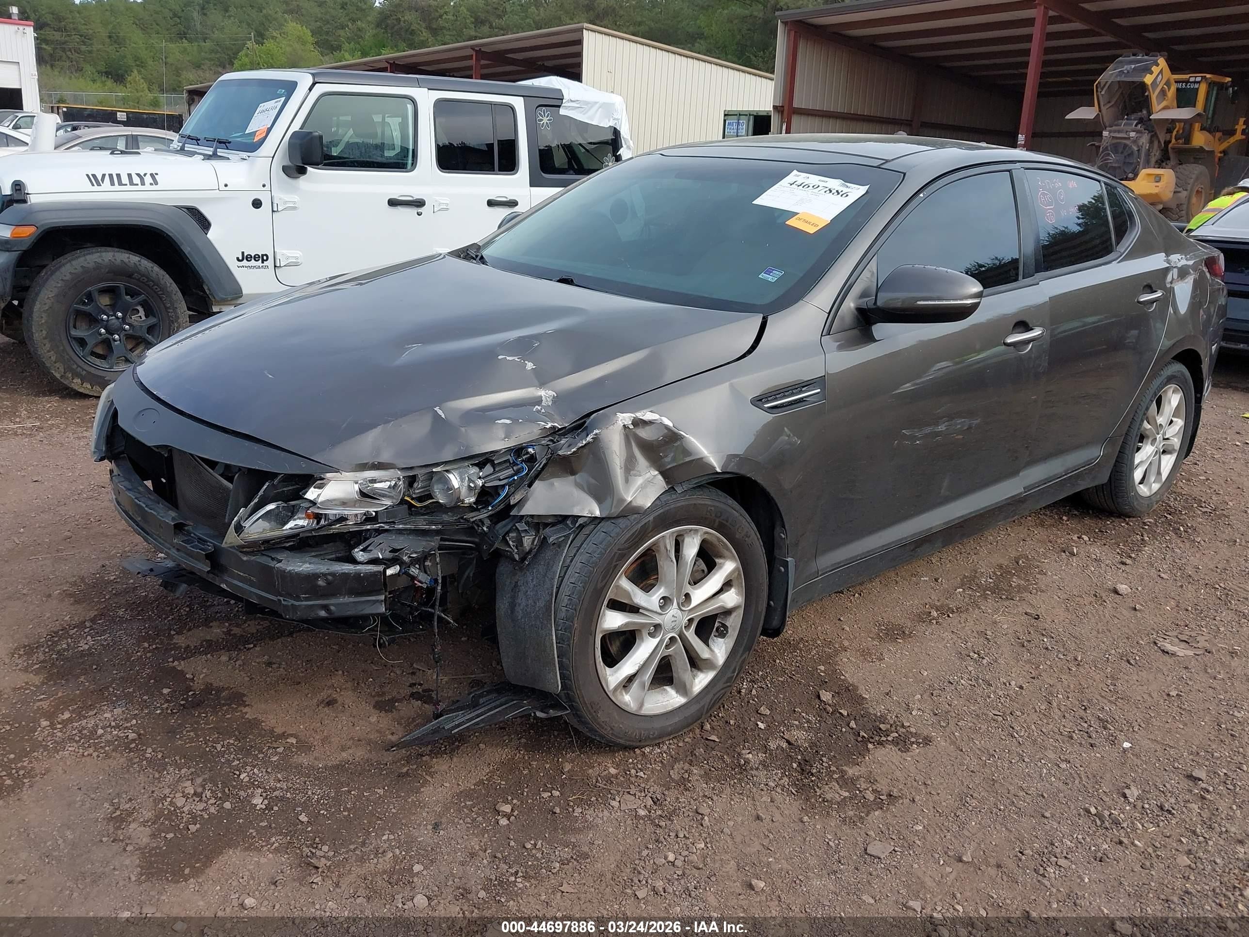 2012 Kia Optima Ex Серый vin: 5XXGN4A75CG049846