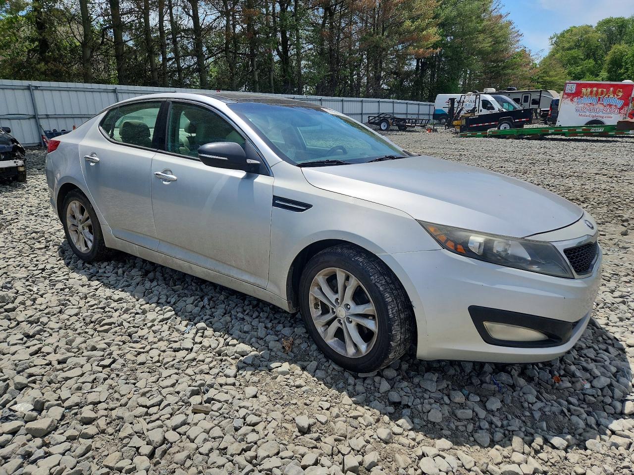 2013 Kia Optima Ex Silver vin: 5XXGN4A75DG163220