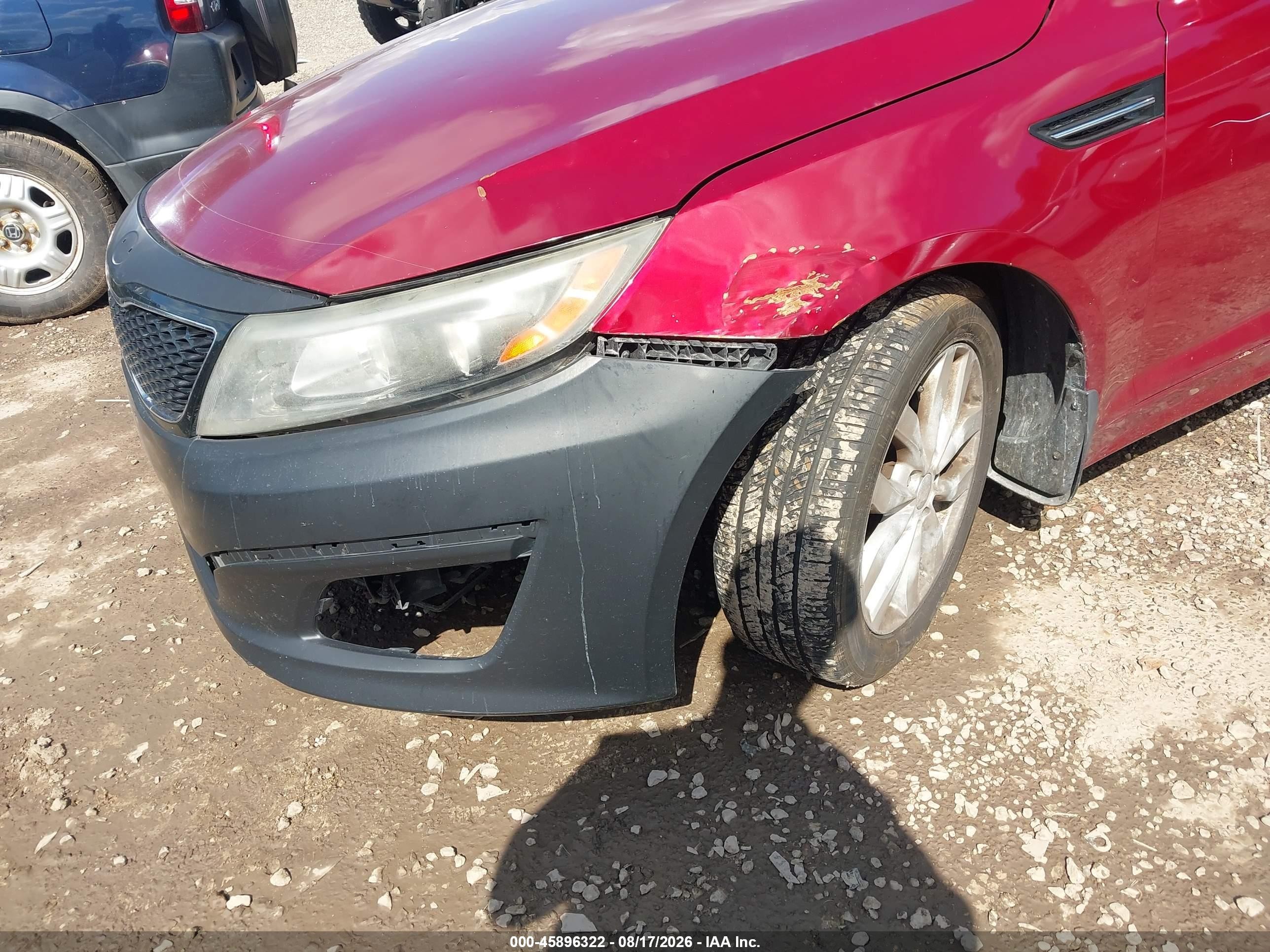 2014 Kia Optima Ex Red vin: 5XXGN4A75EG307964