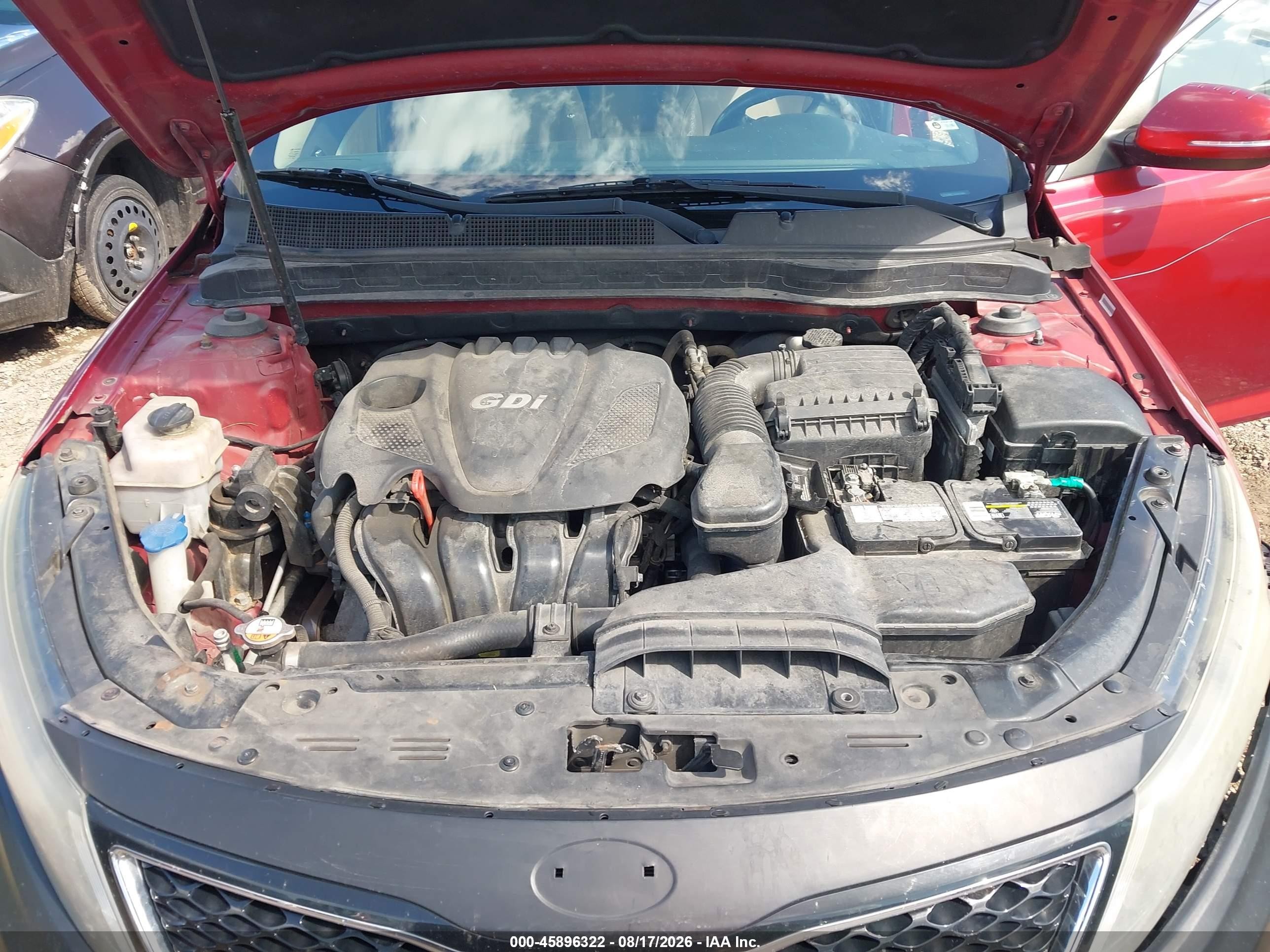 2014 Kia Optima Ex Red vin: 5XXGN4A75EG307964