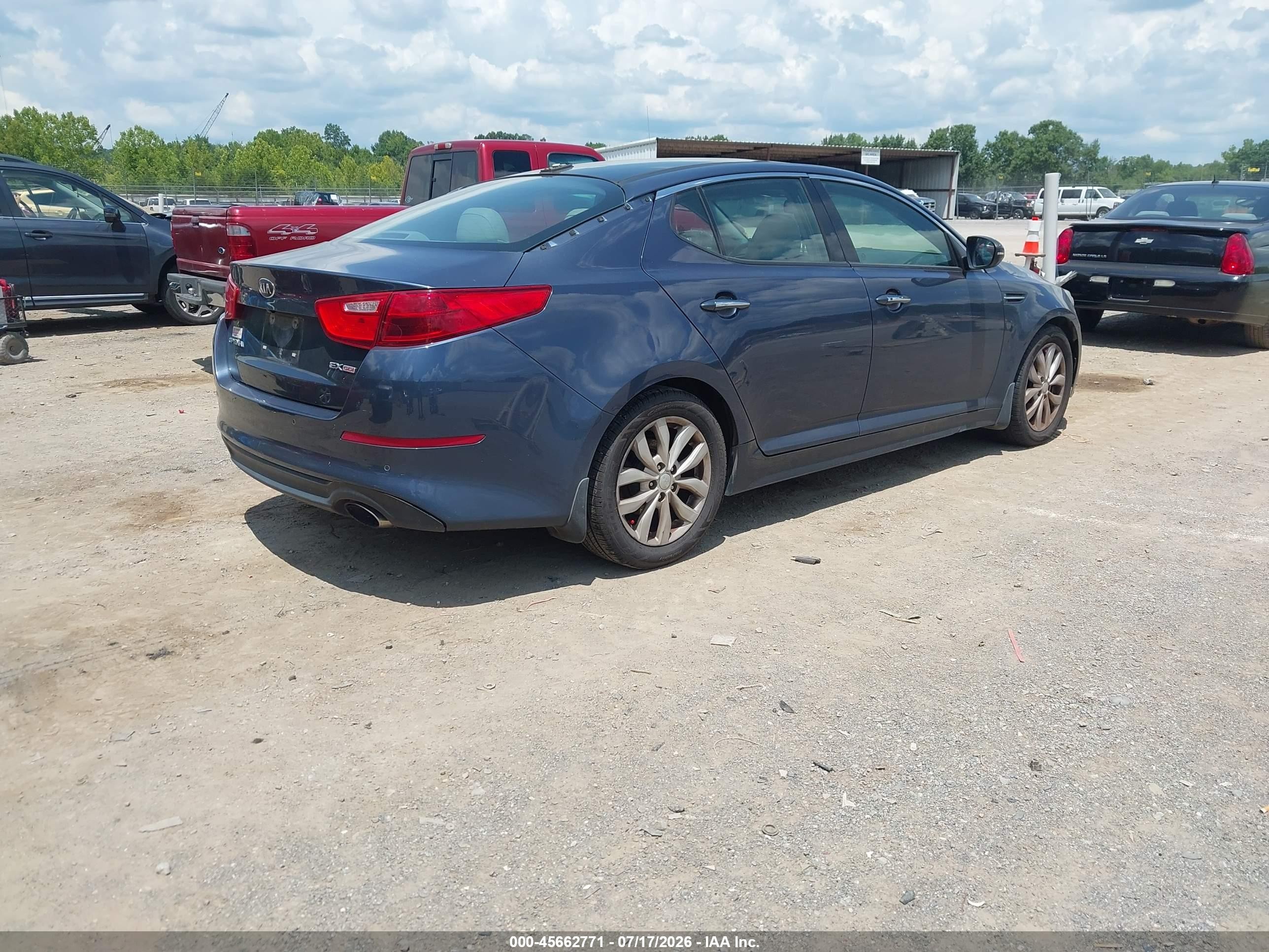 2015 Kia Optima Ex Blue vin: 5XXGN4A75FG391835