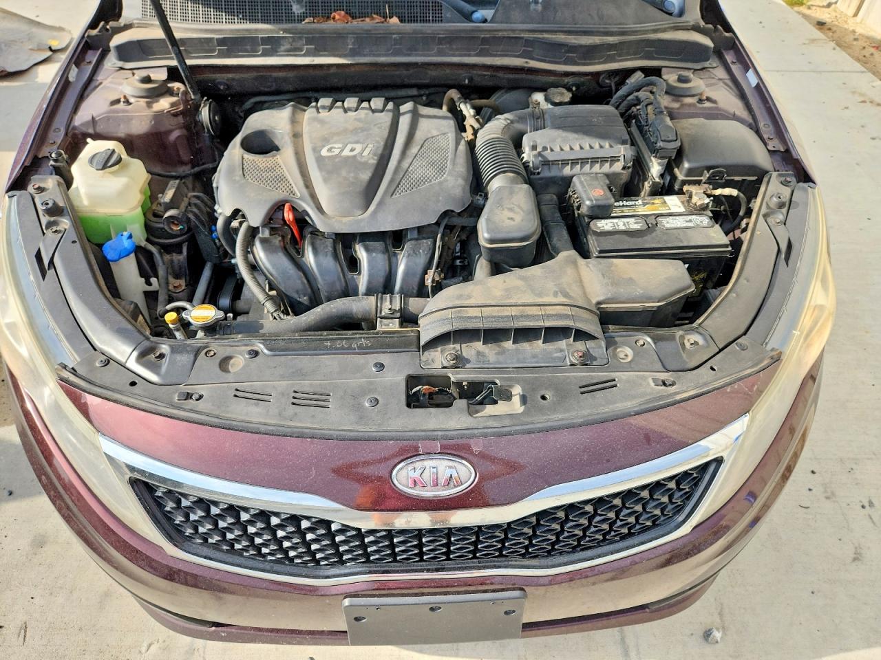 2012 Kia Optima Ex Burgundy vin: 5XXGN4A76CG074402