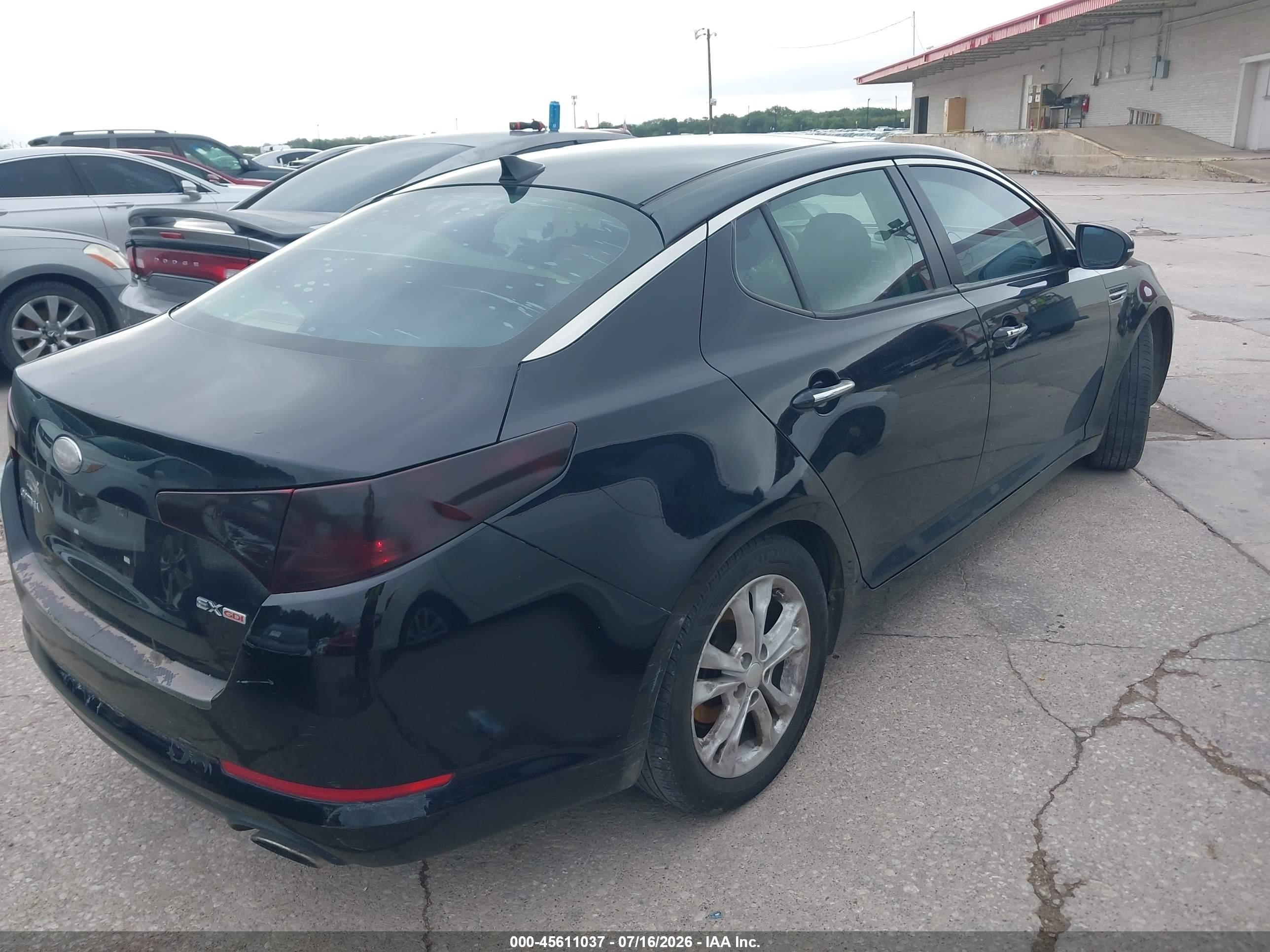 2013 Kia Optima Ex Black vin: 5XXGN4A76DG214580