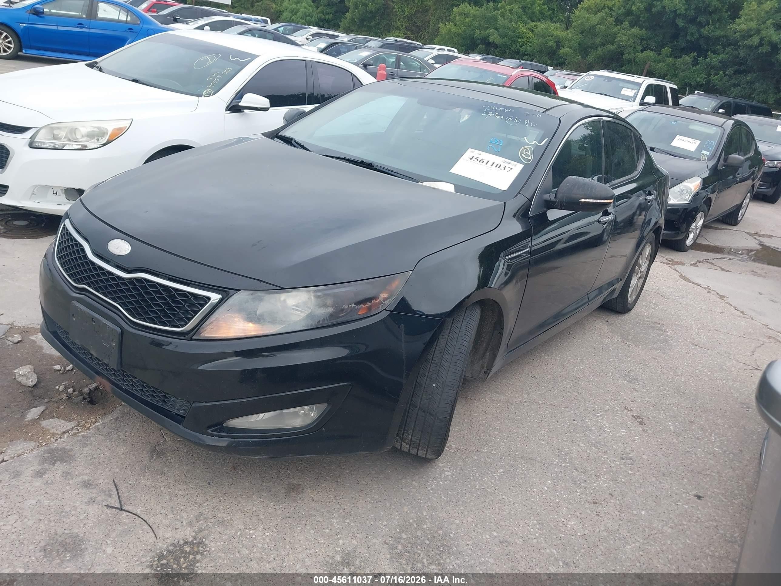2013 Kia Optima Ex Black vin: 5XXGN4A76DG214580