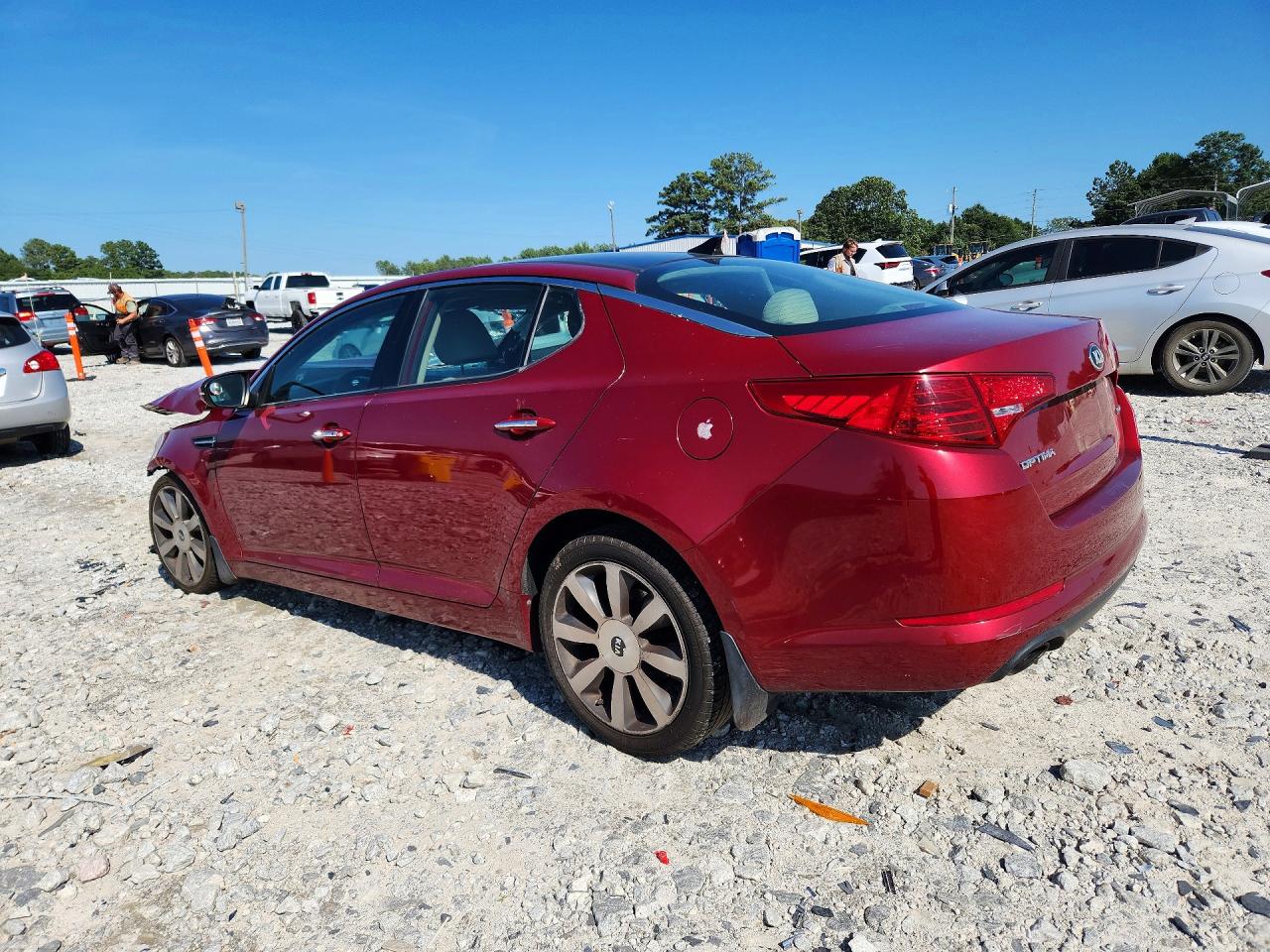 2013 Kia Optima Ex Red vin: 5XXGN4A76DG245666