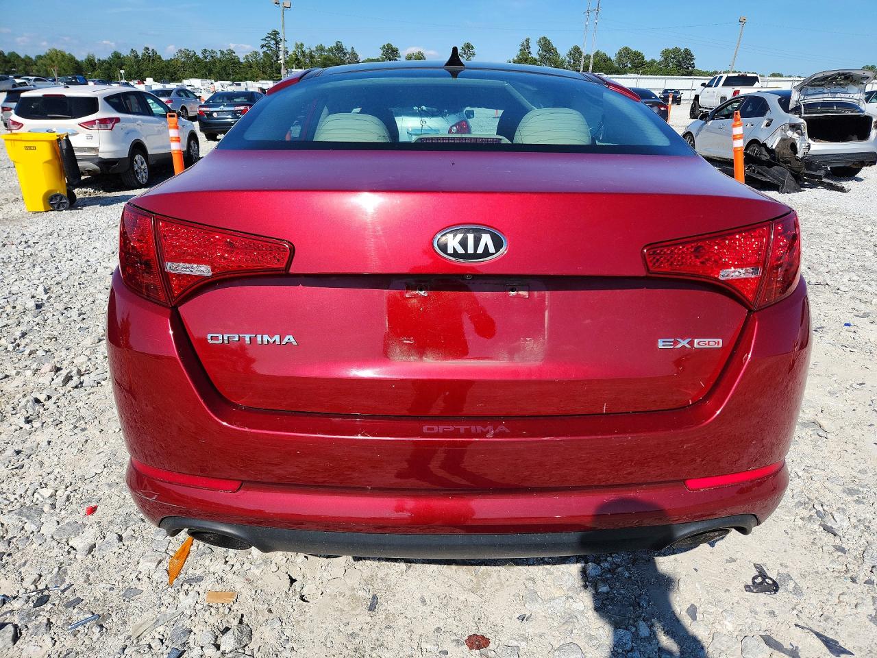 2013 Kia Optima Ex Red vin: 5XXGN4A76DG245666