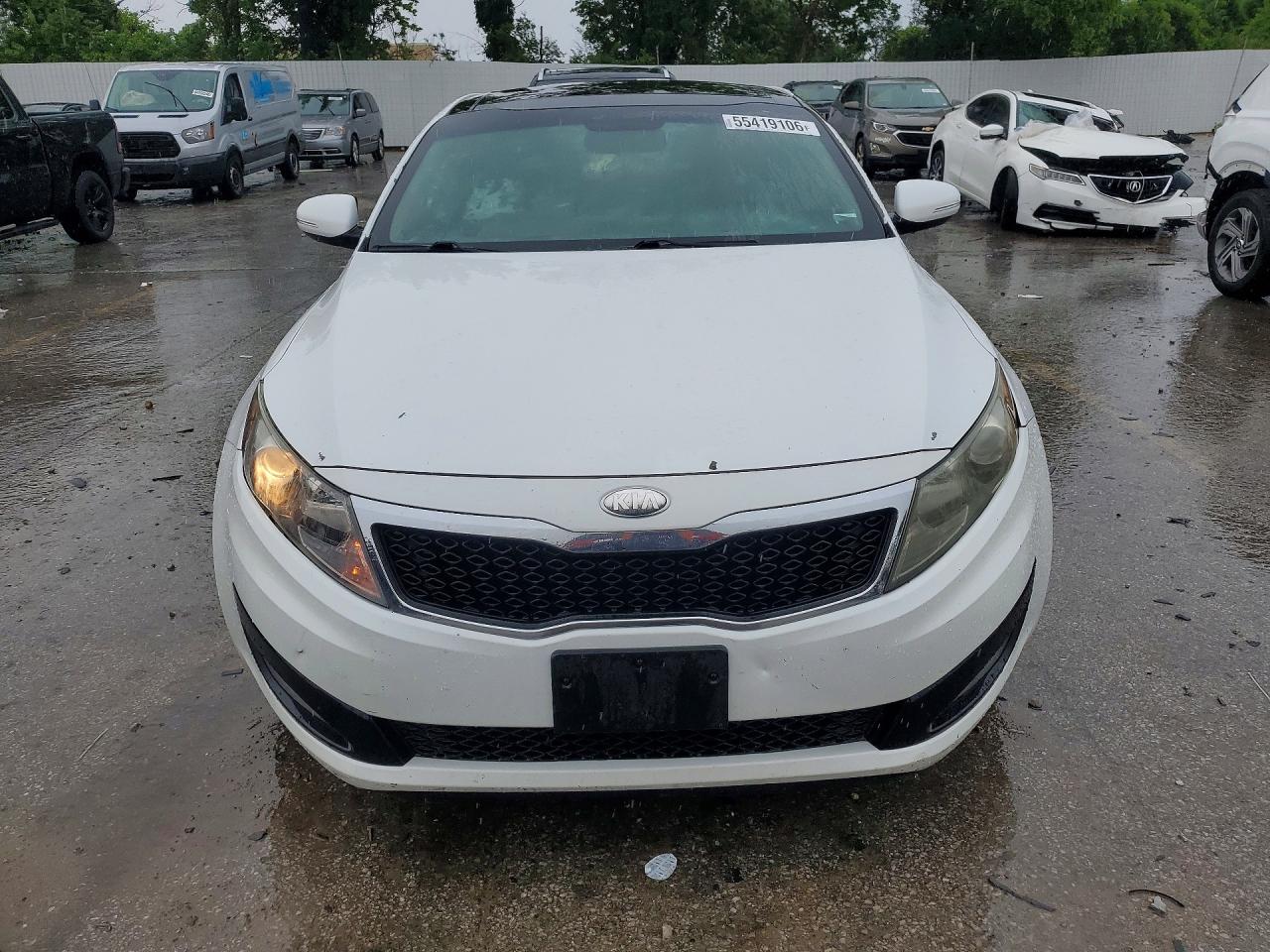2013 Kia Optima Ex White vin: 5XXGN4A76DG248552