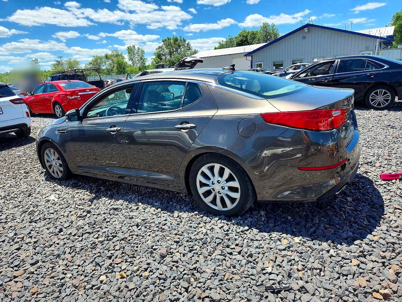 2014 Kia Optima Gray vin: 5XXGN4A76EG279740