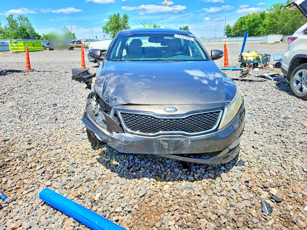 2014 Kia Optima Gray vin: 5XXGN4A76EG279740