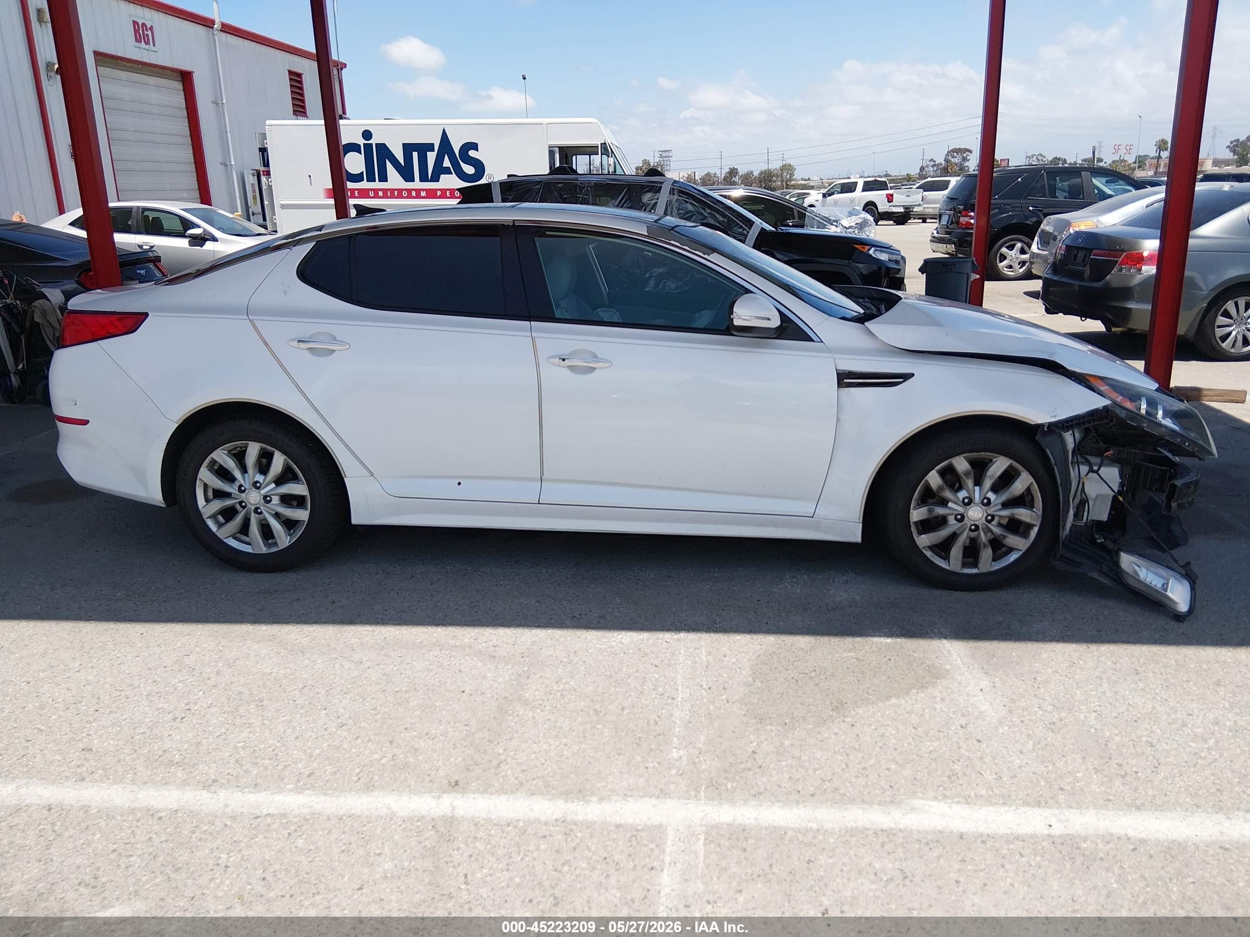 2014 Kia Optima Ex Белый vin: 5XXGN4A76EG337250