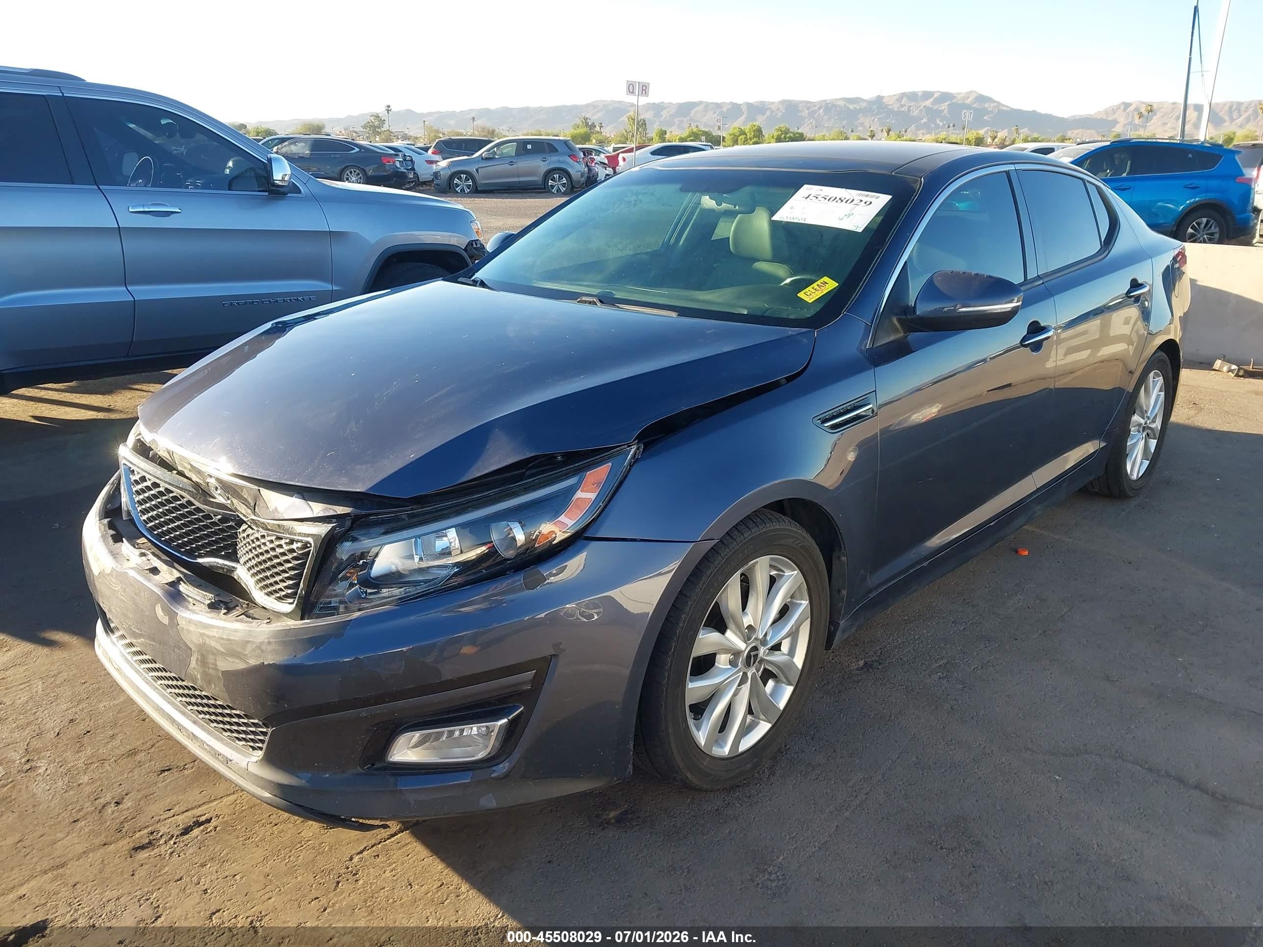2015 Kia Optima Ex Синий vin: 5XXGN4A76FG398261