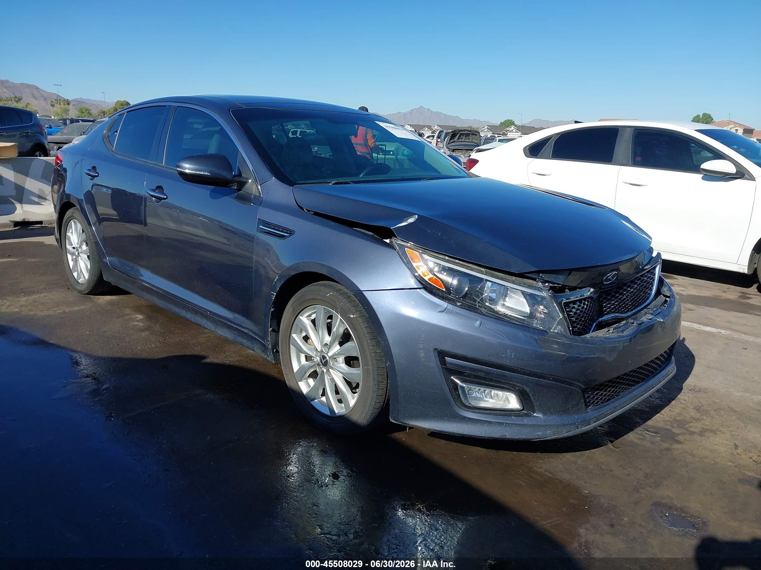 2015 Kia Optima Ex Blue vin: 5XXGN4A76FG398261