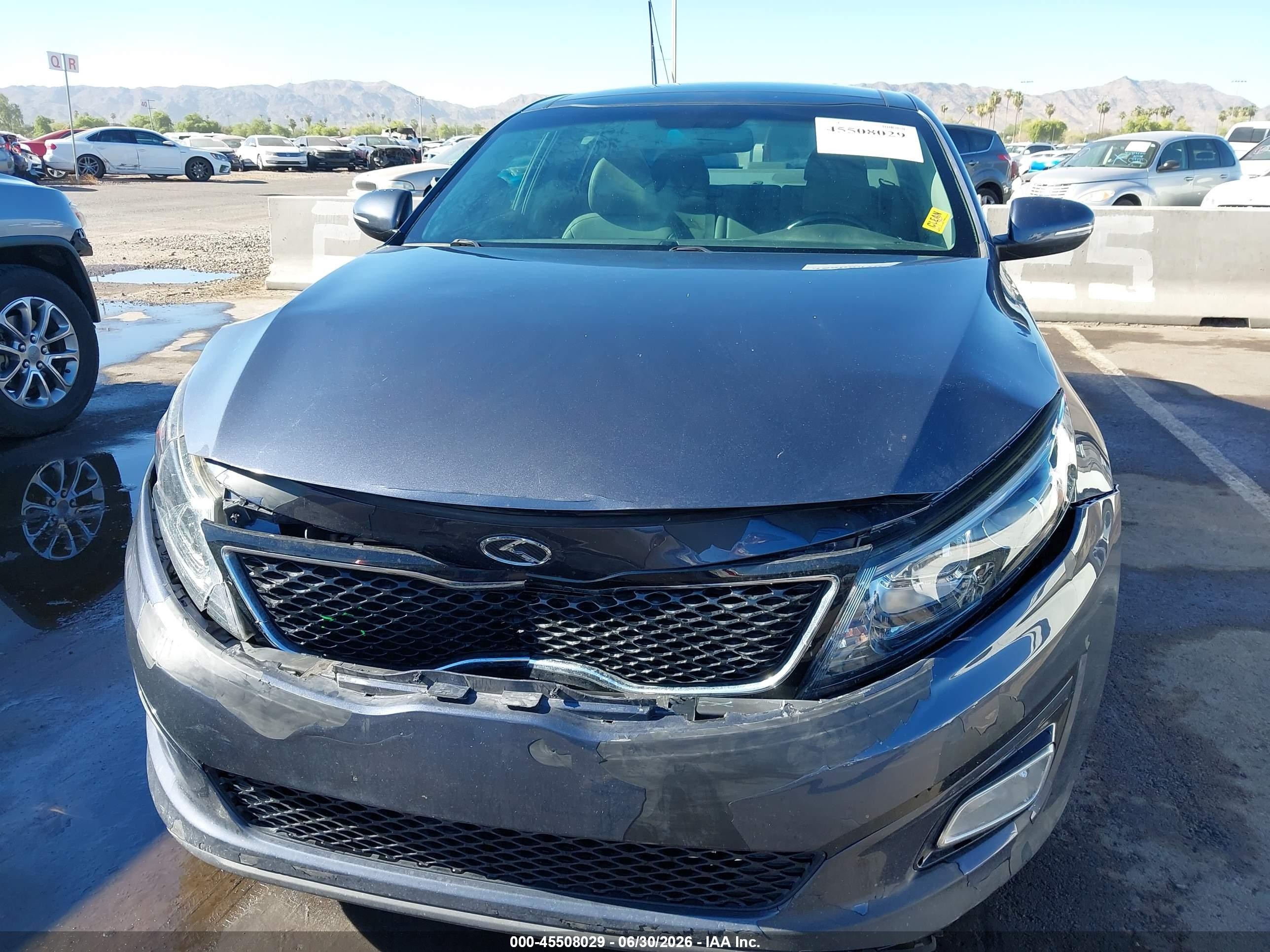 2015 Kia Optima Ex Синий vin: 5XXGN4A76FG398261