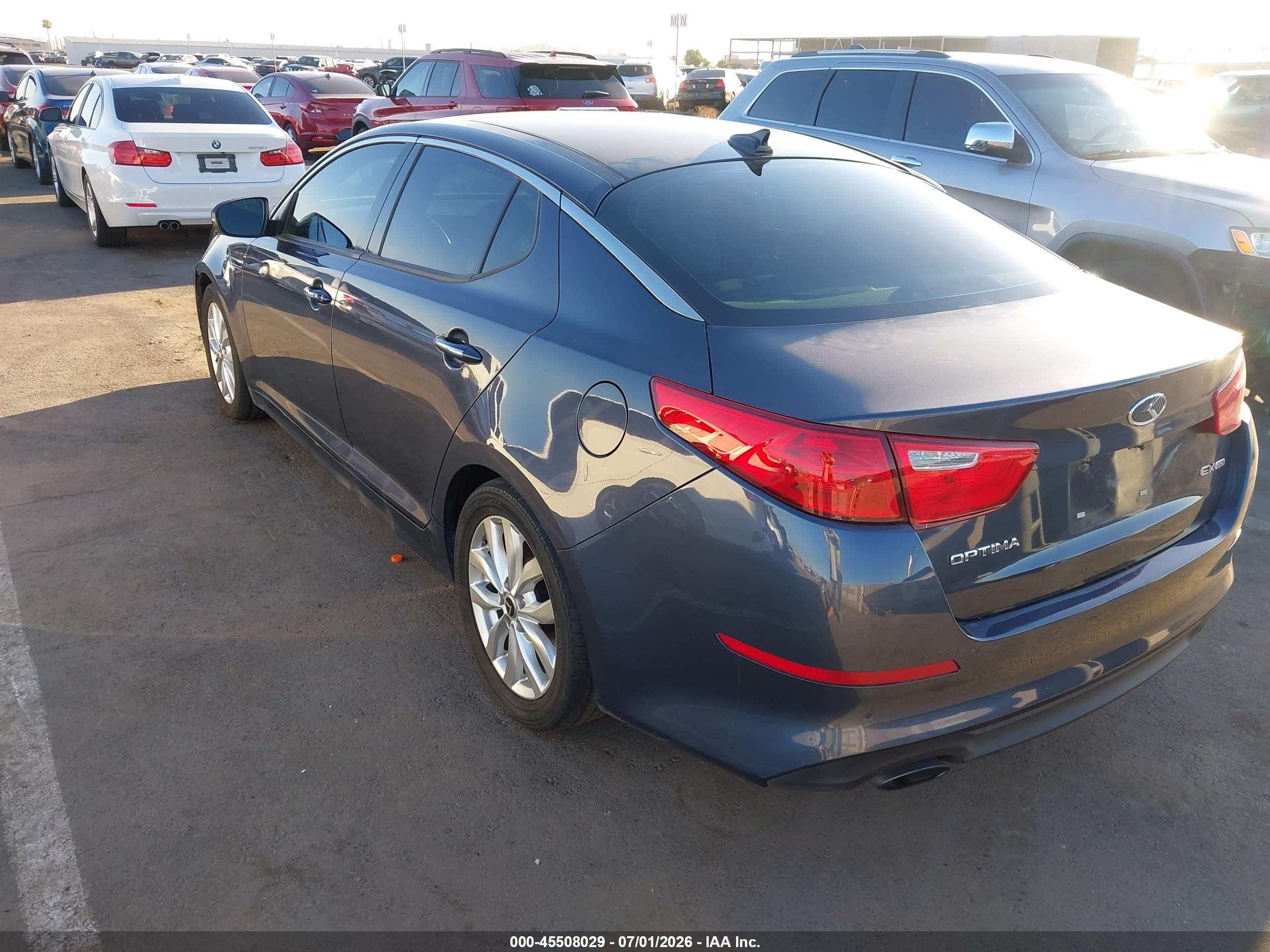 2015 Kia Optima Ex Синий vin: 5XXGN4A76FG398261