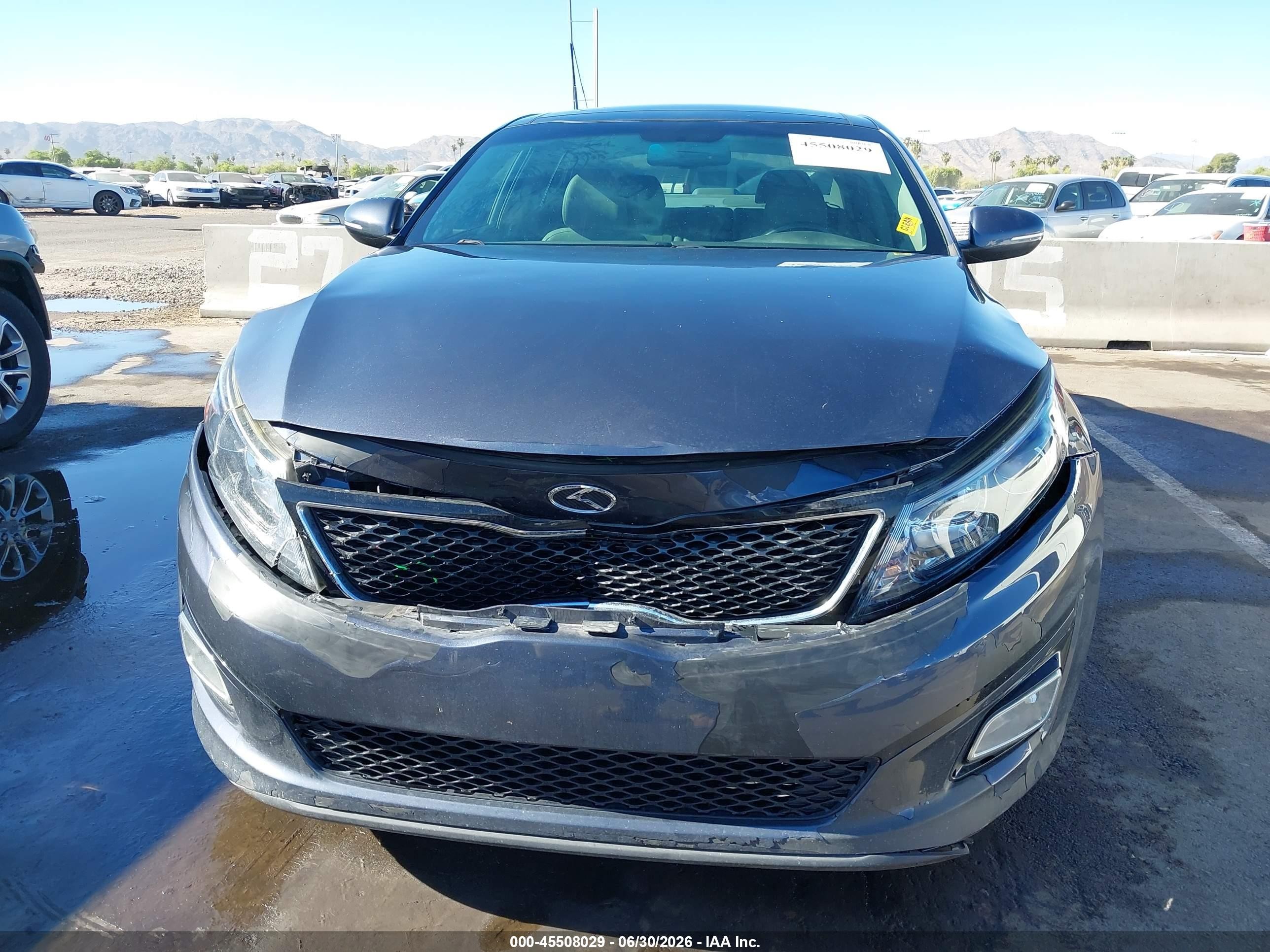 2015 Kia Optima Ex Синий vin: 5XXGN4A76FG398261