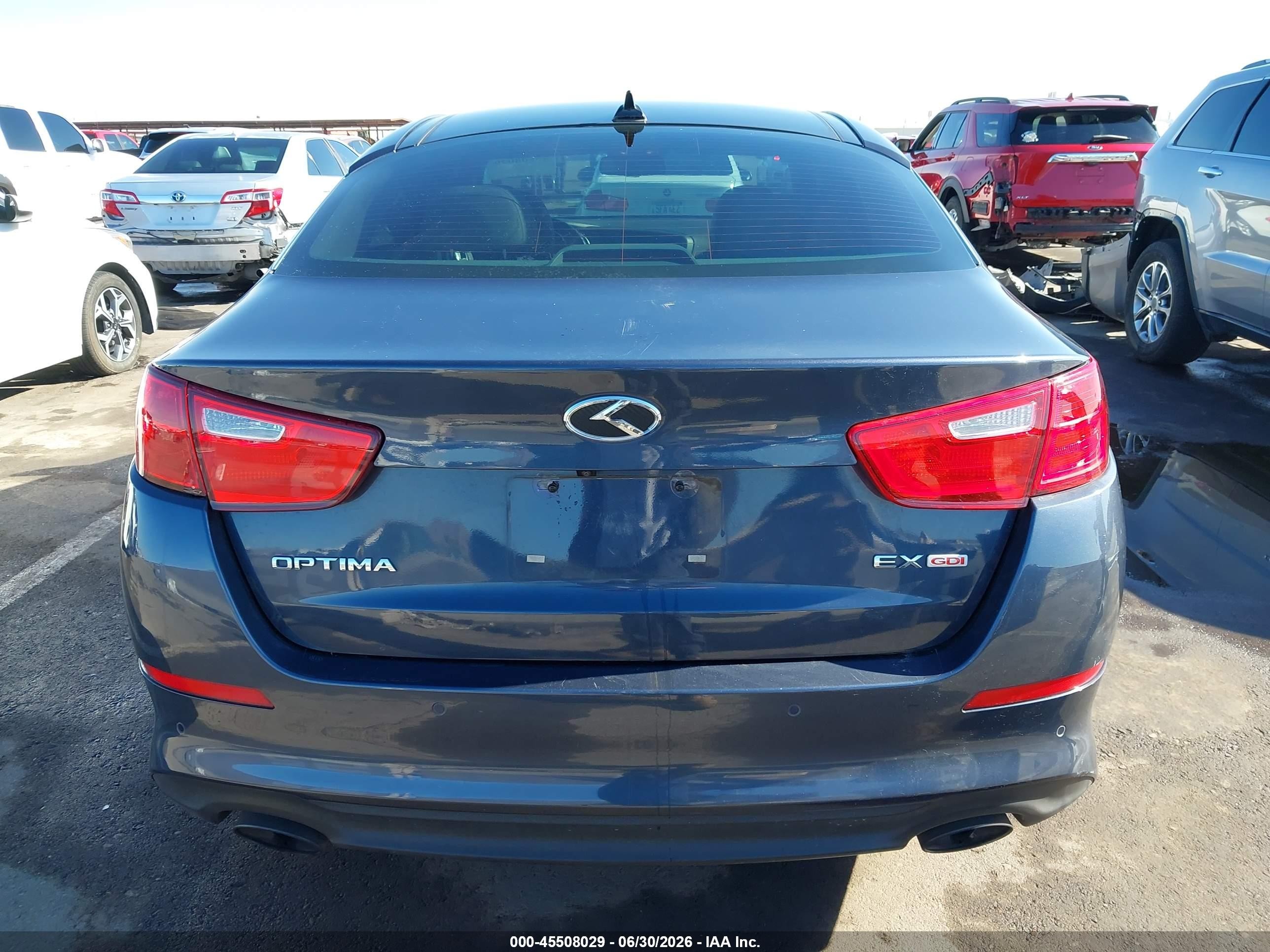 2015 Kia Optima Ex Синий vin: 5XXGN4A76FG398261