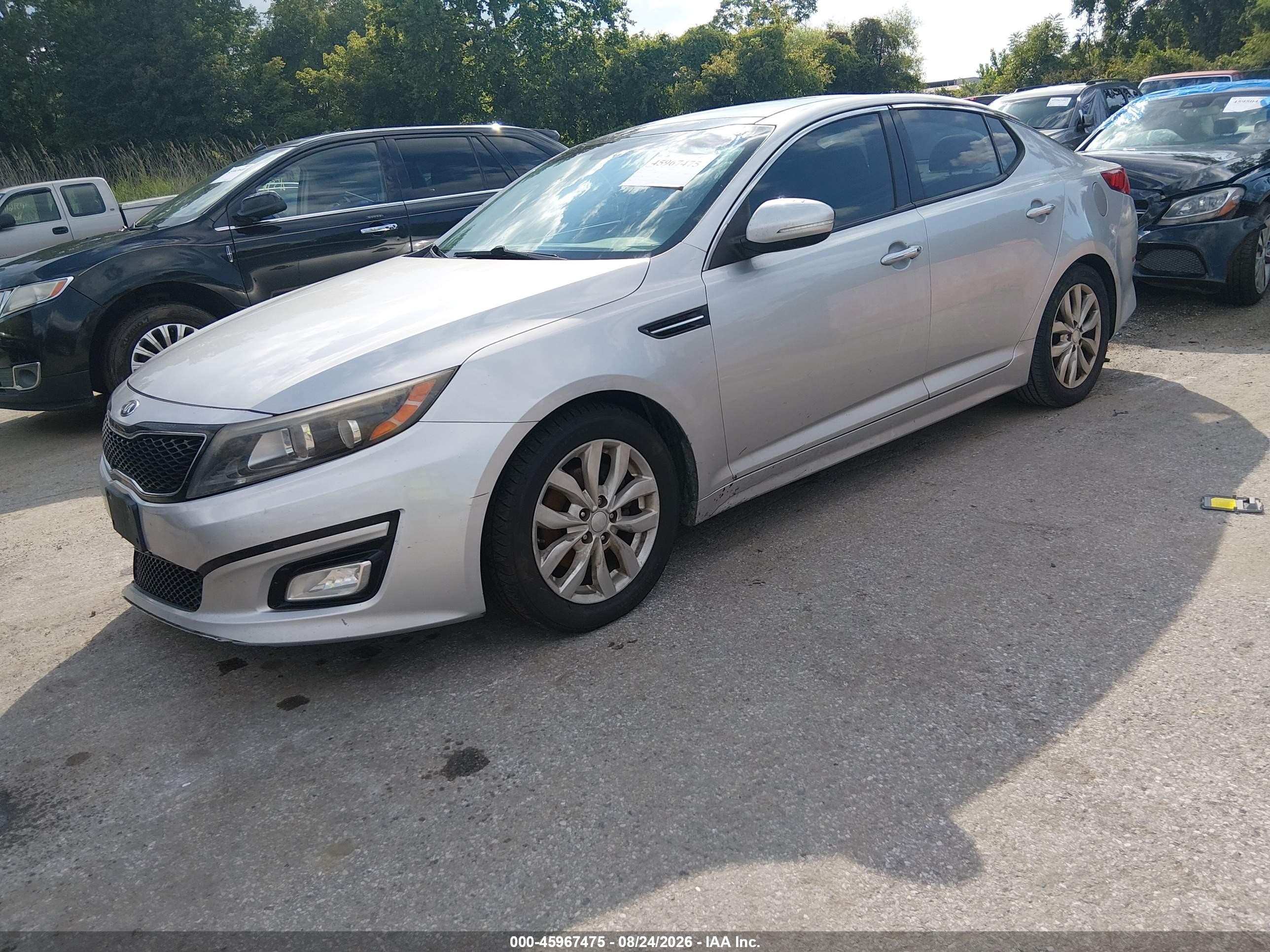 2015 Kia Optima Ex Silver vin: 5XXGN4A76FG406701